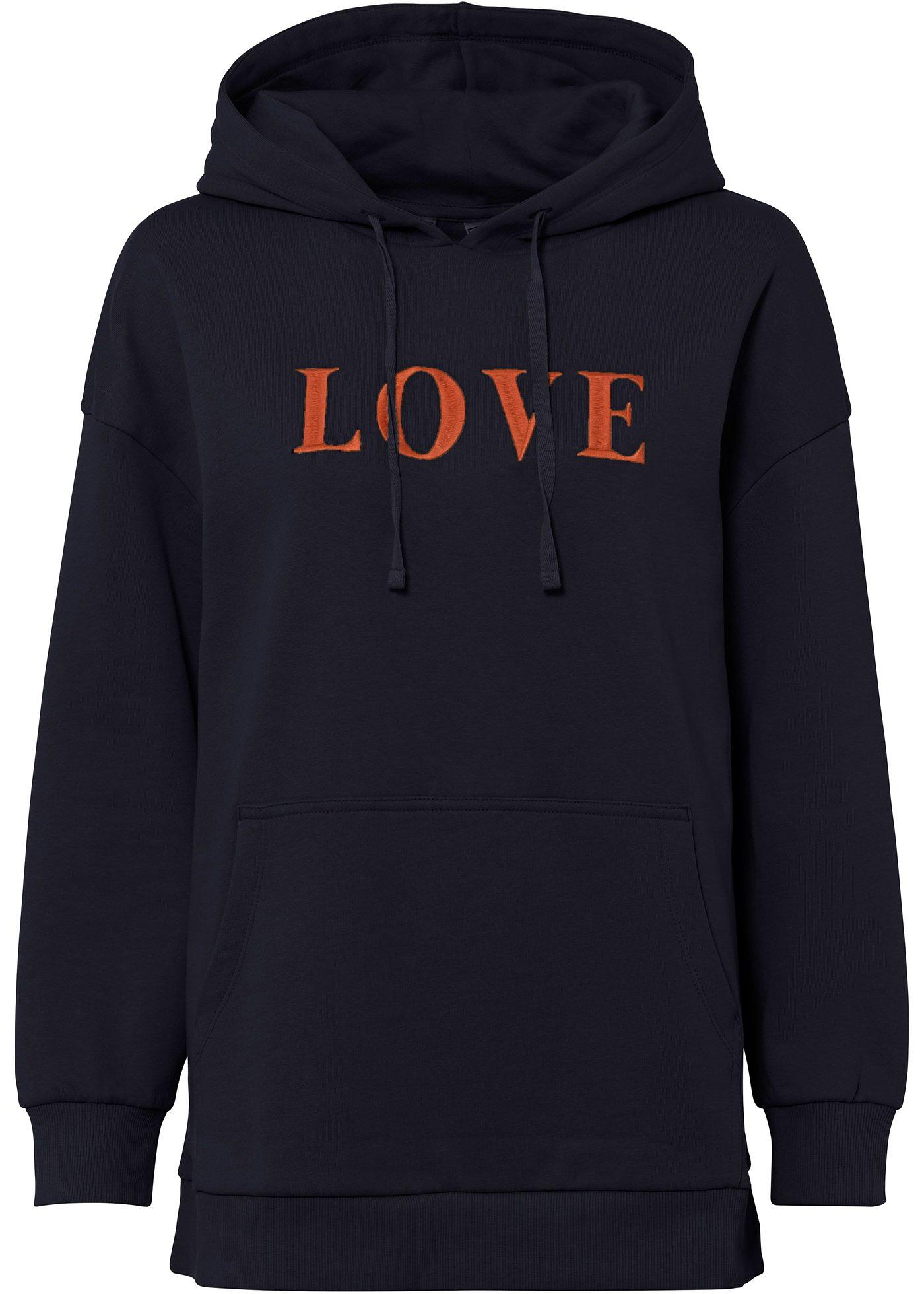 Sweat-shirt long avec broderie