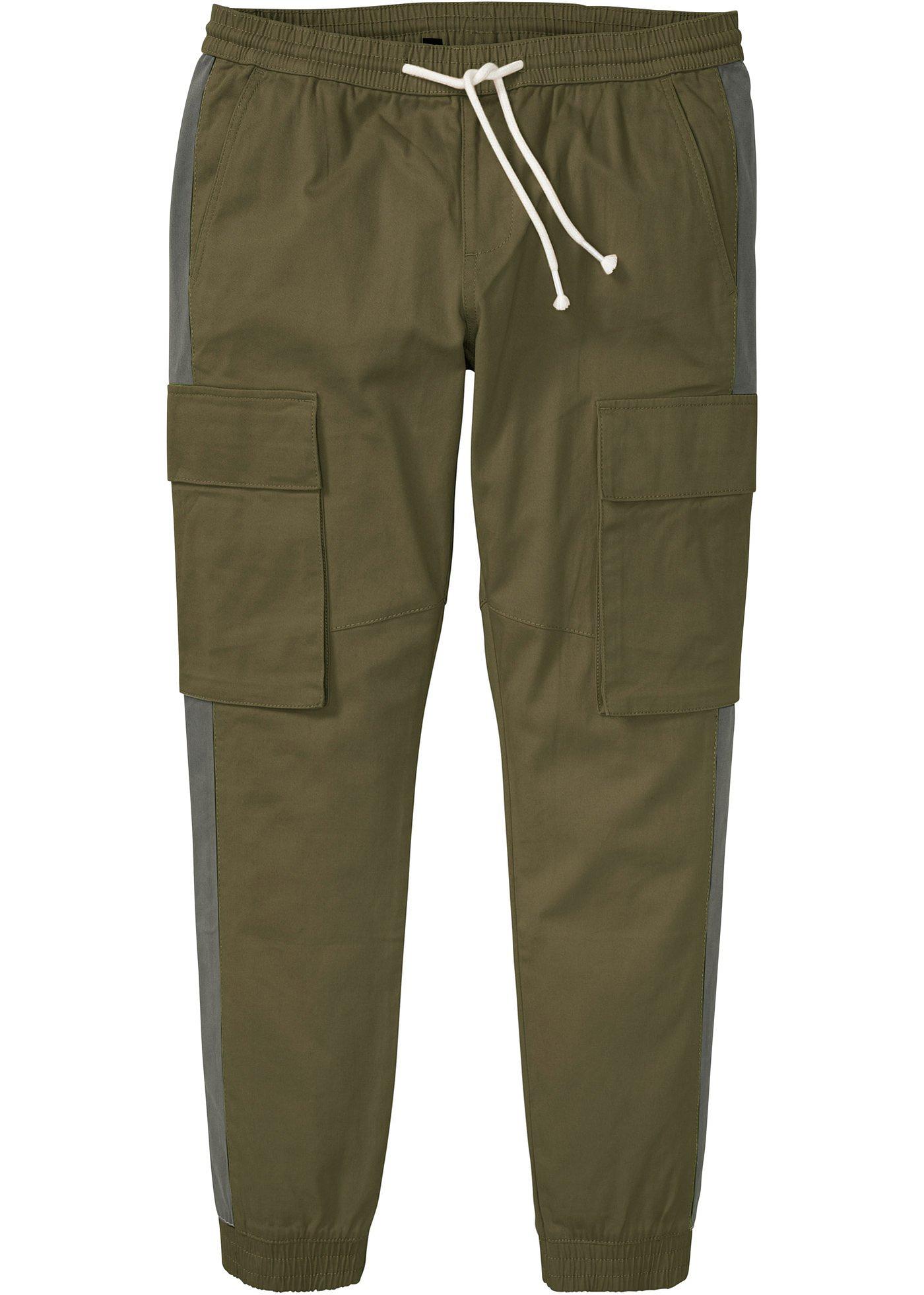 Pantalon cargo taille extensible Regular Fit, Straight