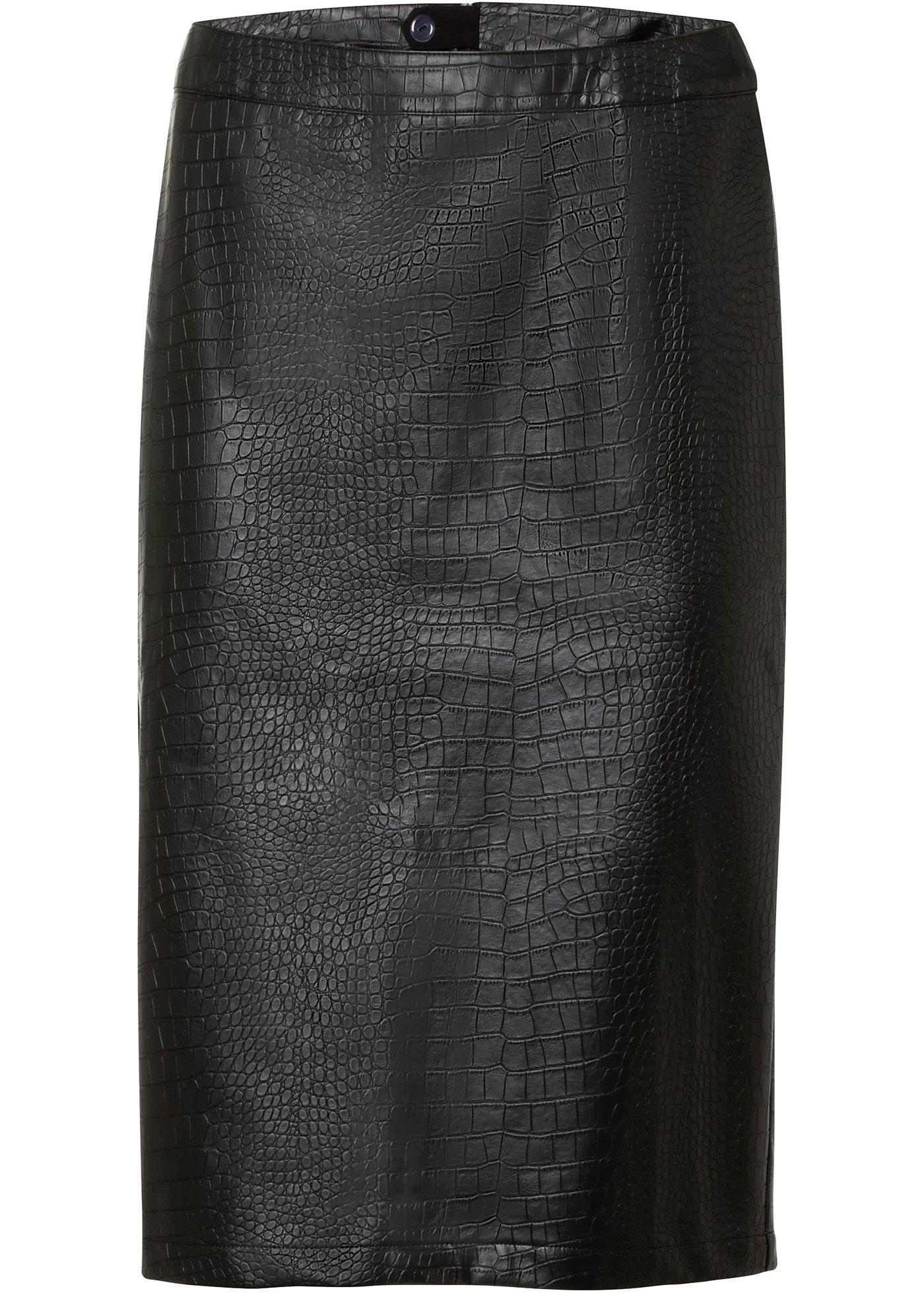 Jupe en synthétique imitation cuir