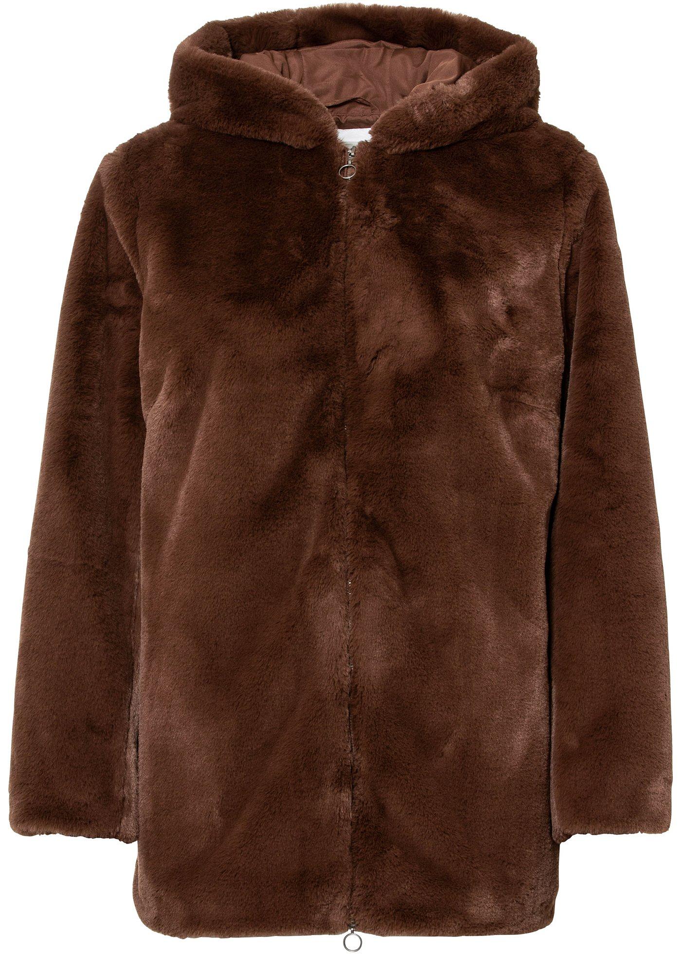 Veste en synthétique imitation fourrure