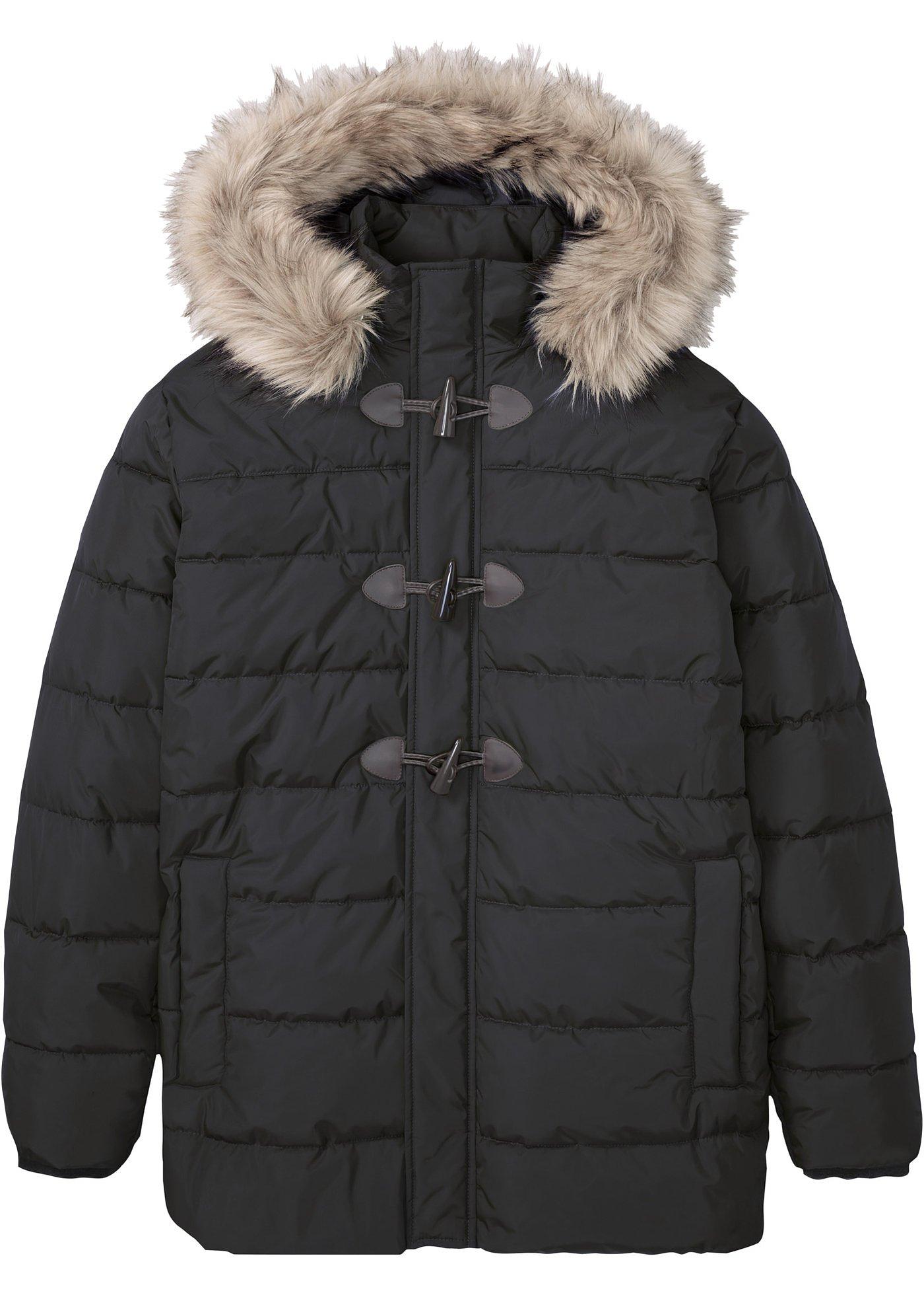 Parka matelassée avec polyester recyclé et boutons brandebourg