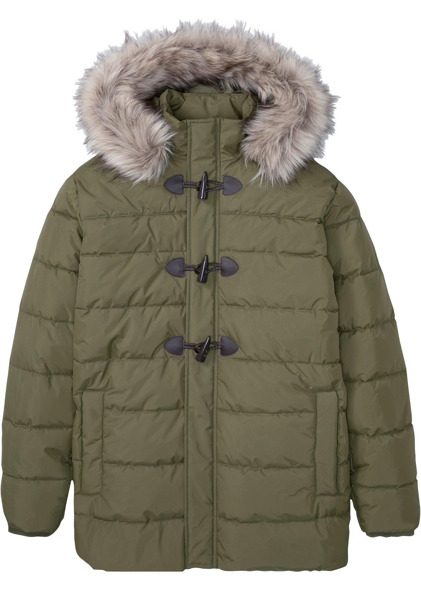 Parka matelassée avec polyester recyclé et boutons brandebourg