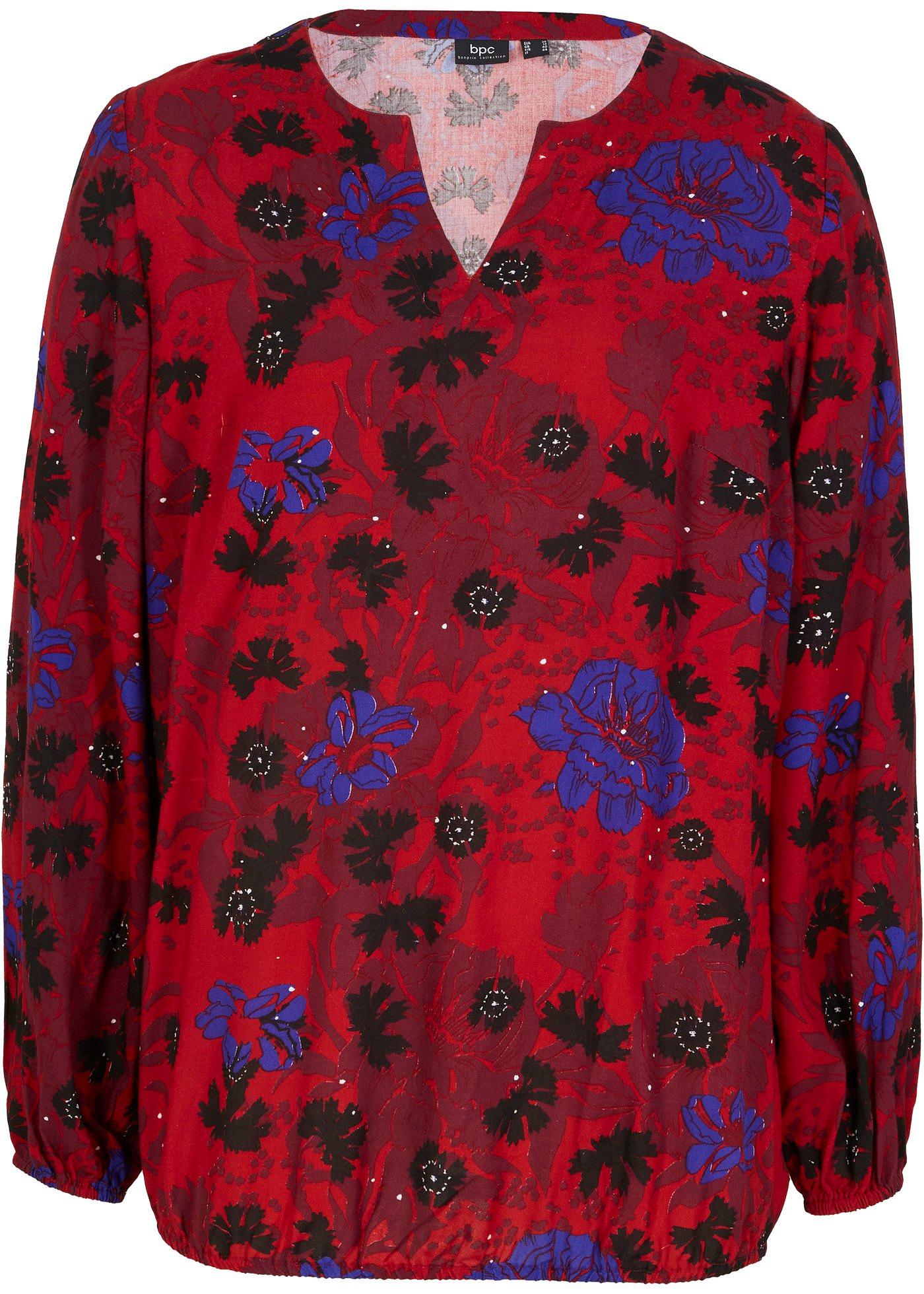 Blouse imprimée avec élastique