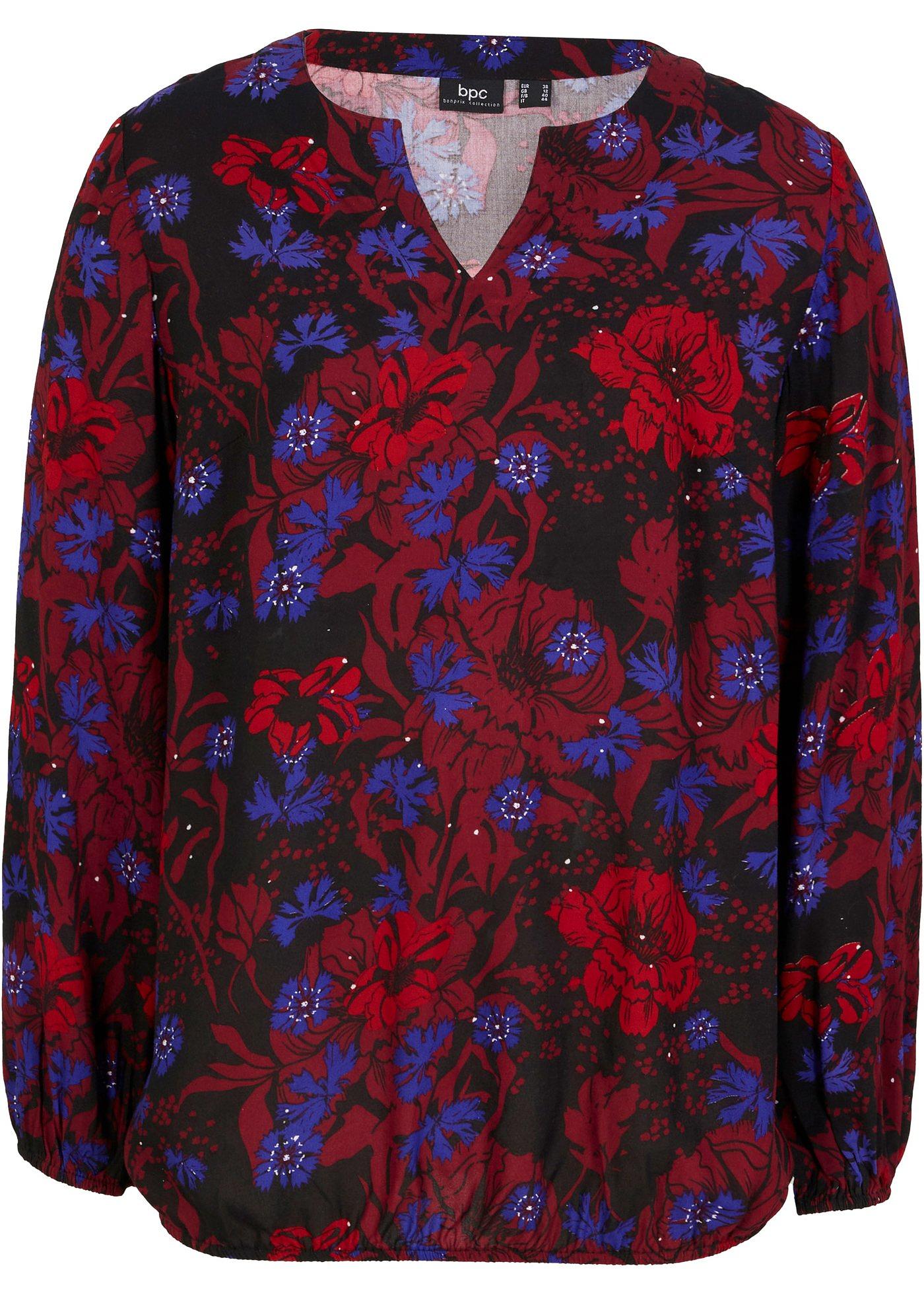 Blouse imprimée avec élastique