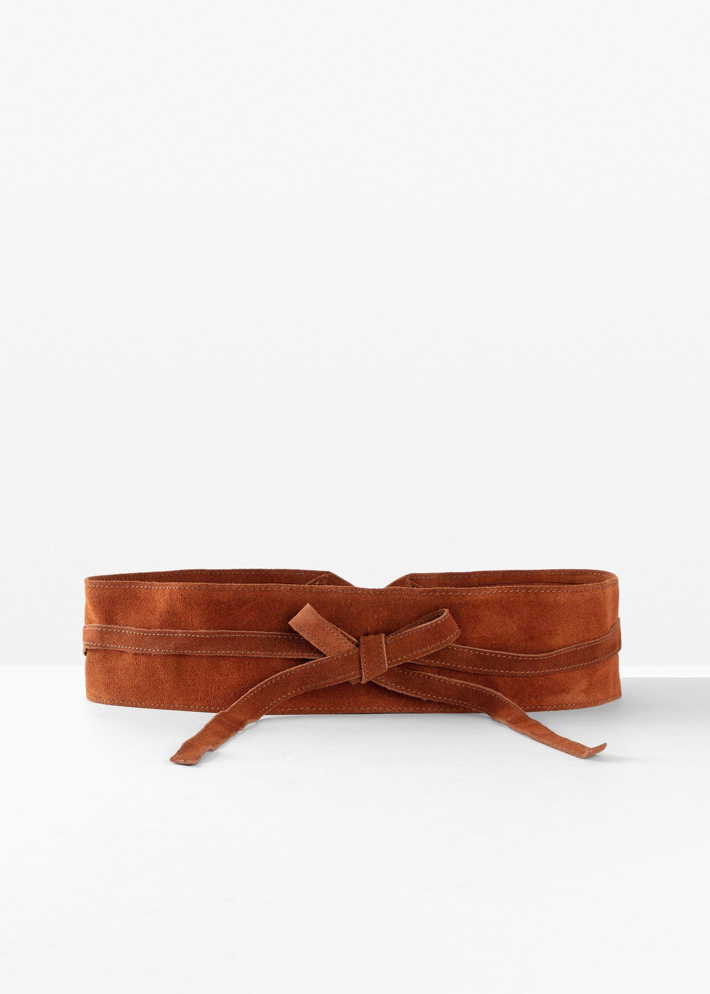 Ceinture en cuir à nouer