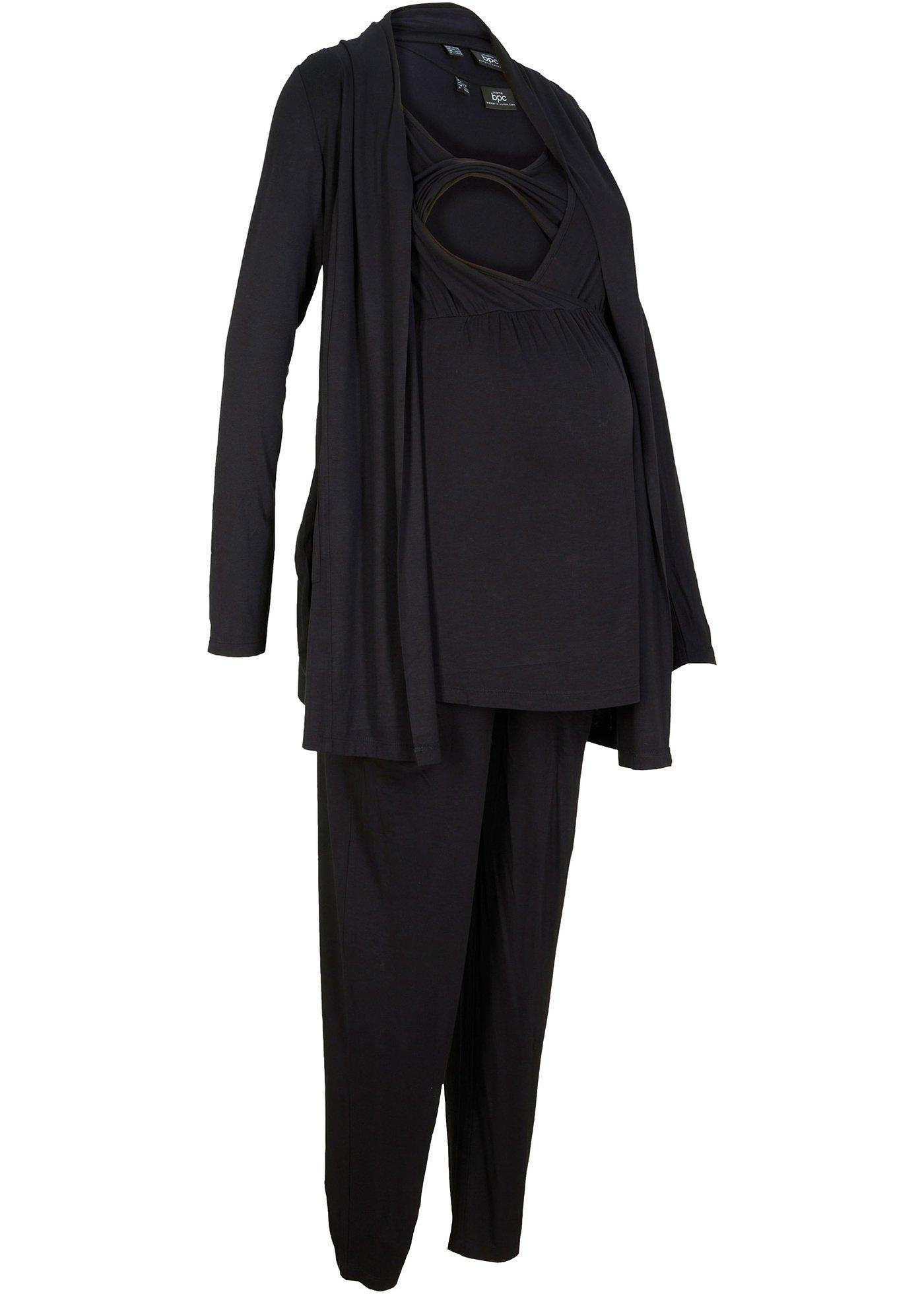 Ensemble de grossesse, gilet, top d'allaitement et pantalon