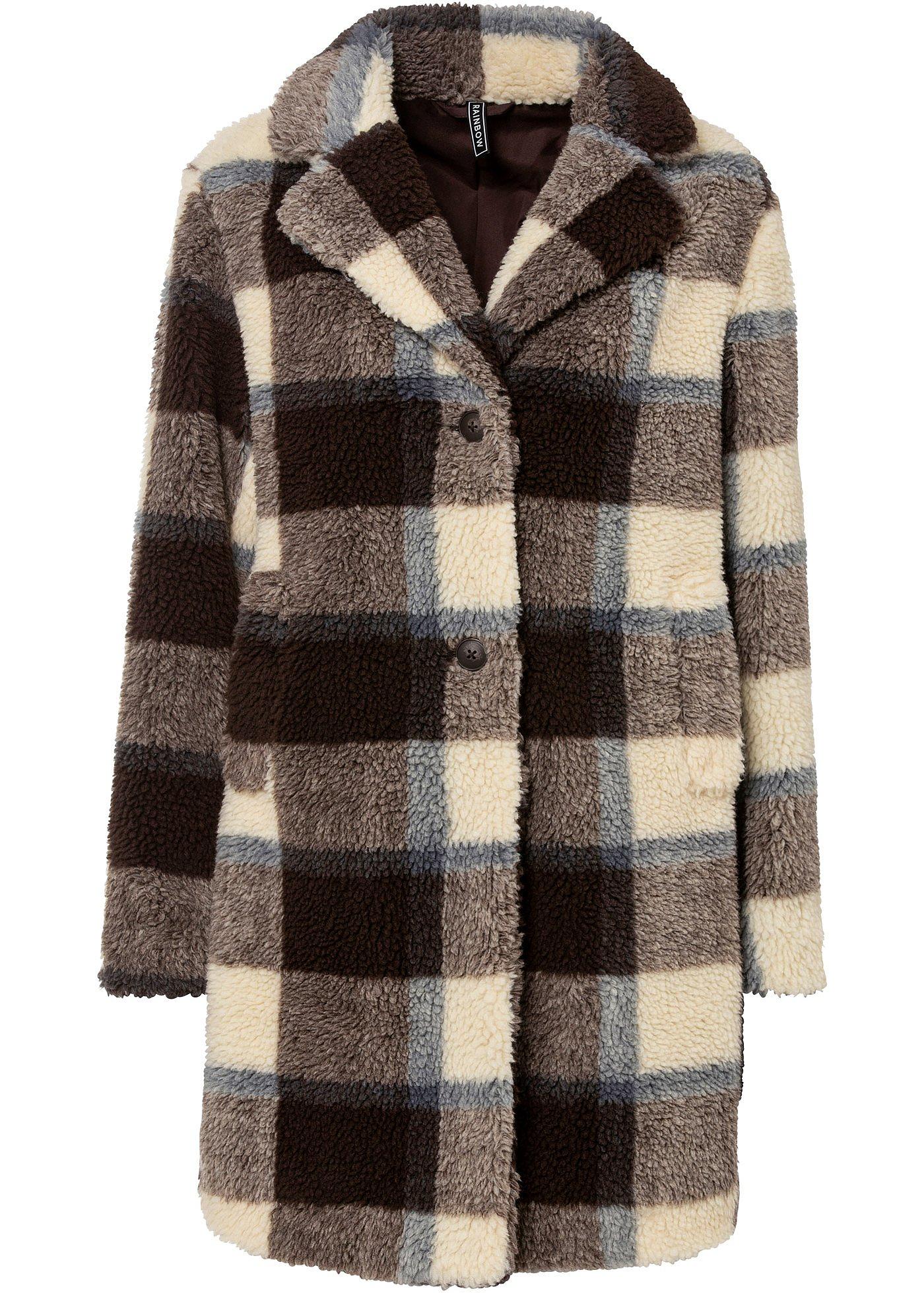 Manteau en maille peluche