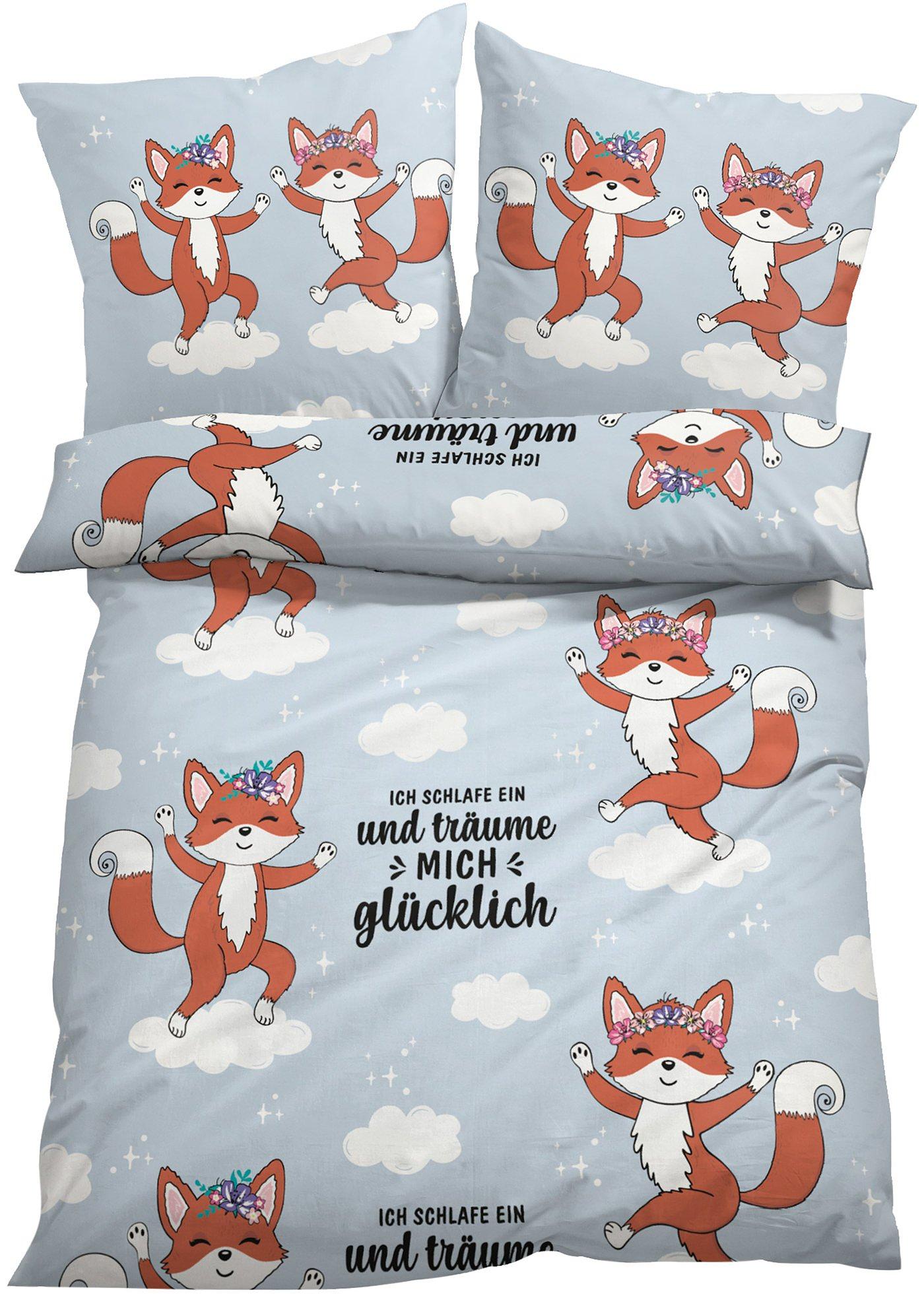 Parure de lit avec renard