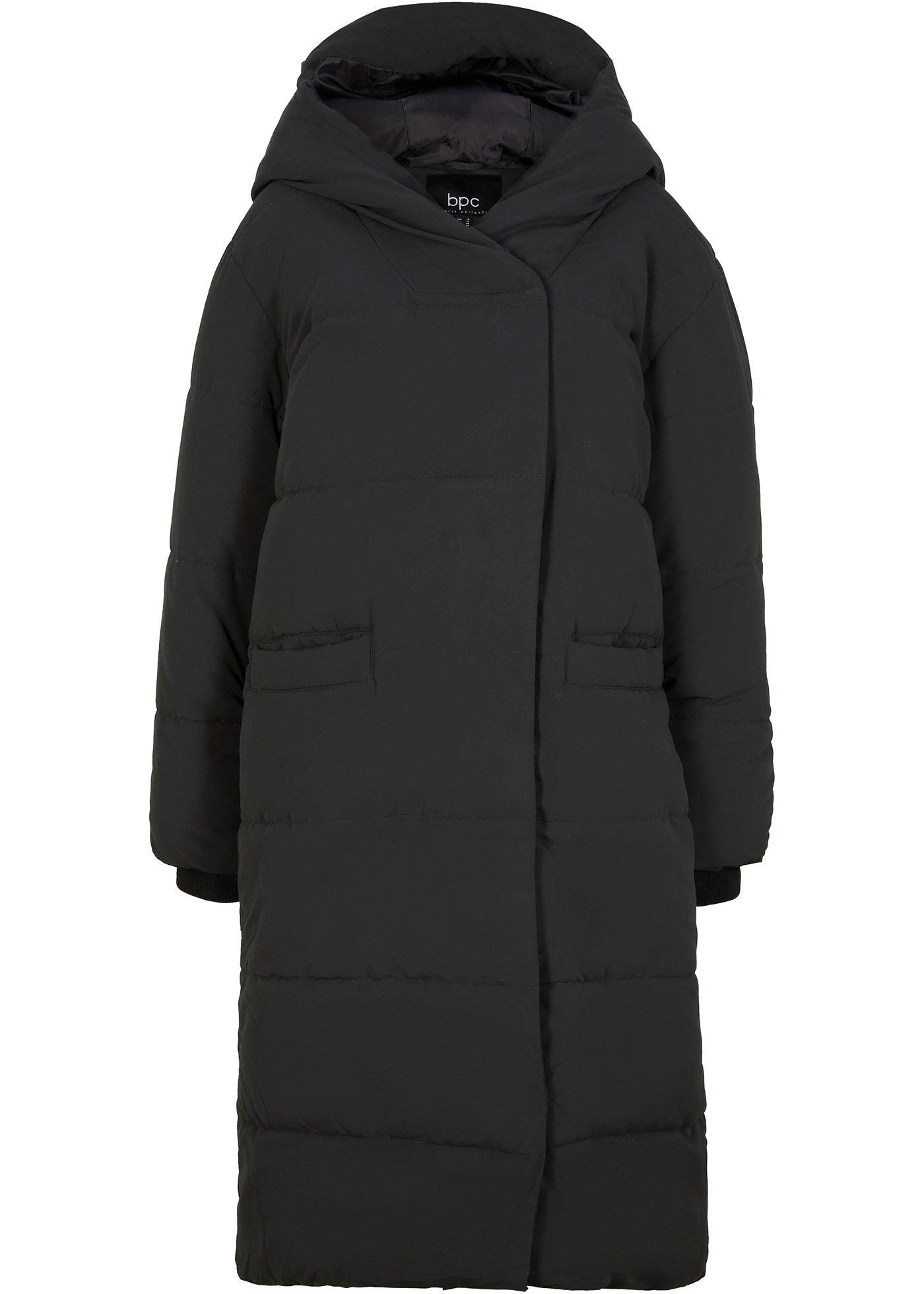 Manteau oversize matelassé avec capuche, en polyester recyclé