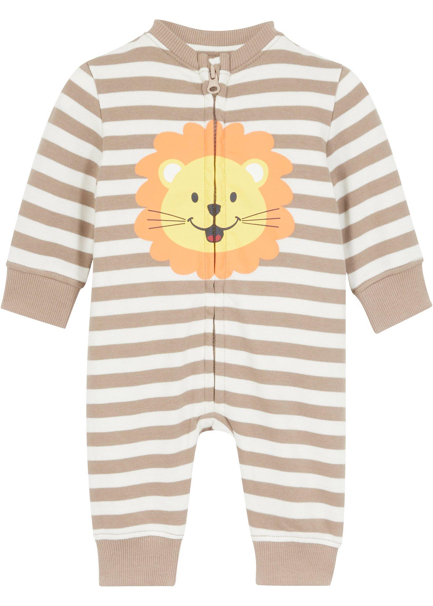 Grenouillère bébé en sweat coton bio