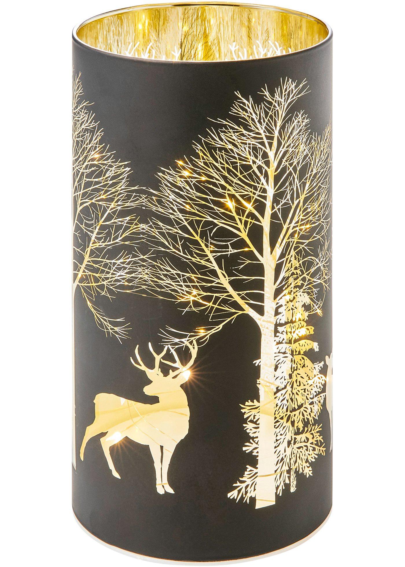 Objet déco LED avec motif arbre