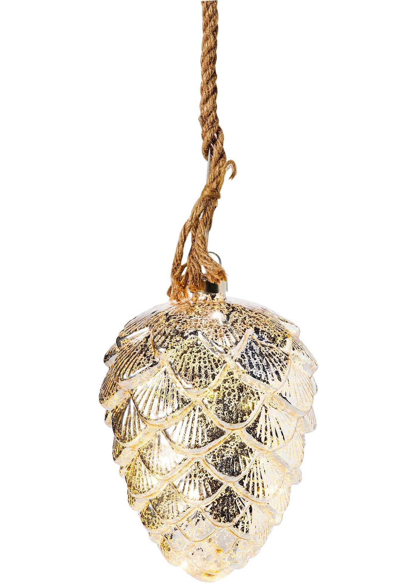 Objet déco LED en forme de pomme de pin