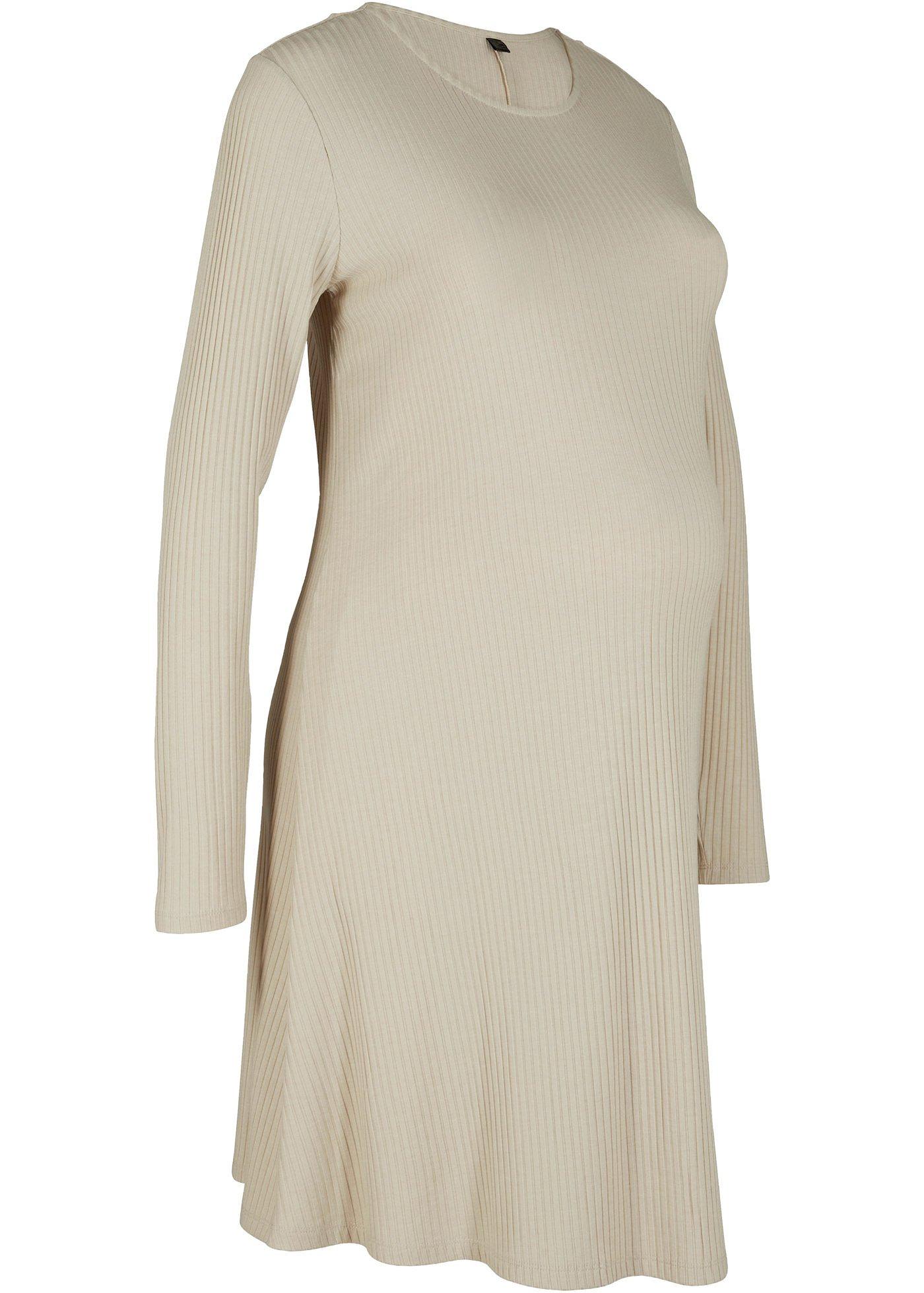 Robe de grossesse côtelée