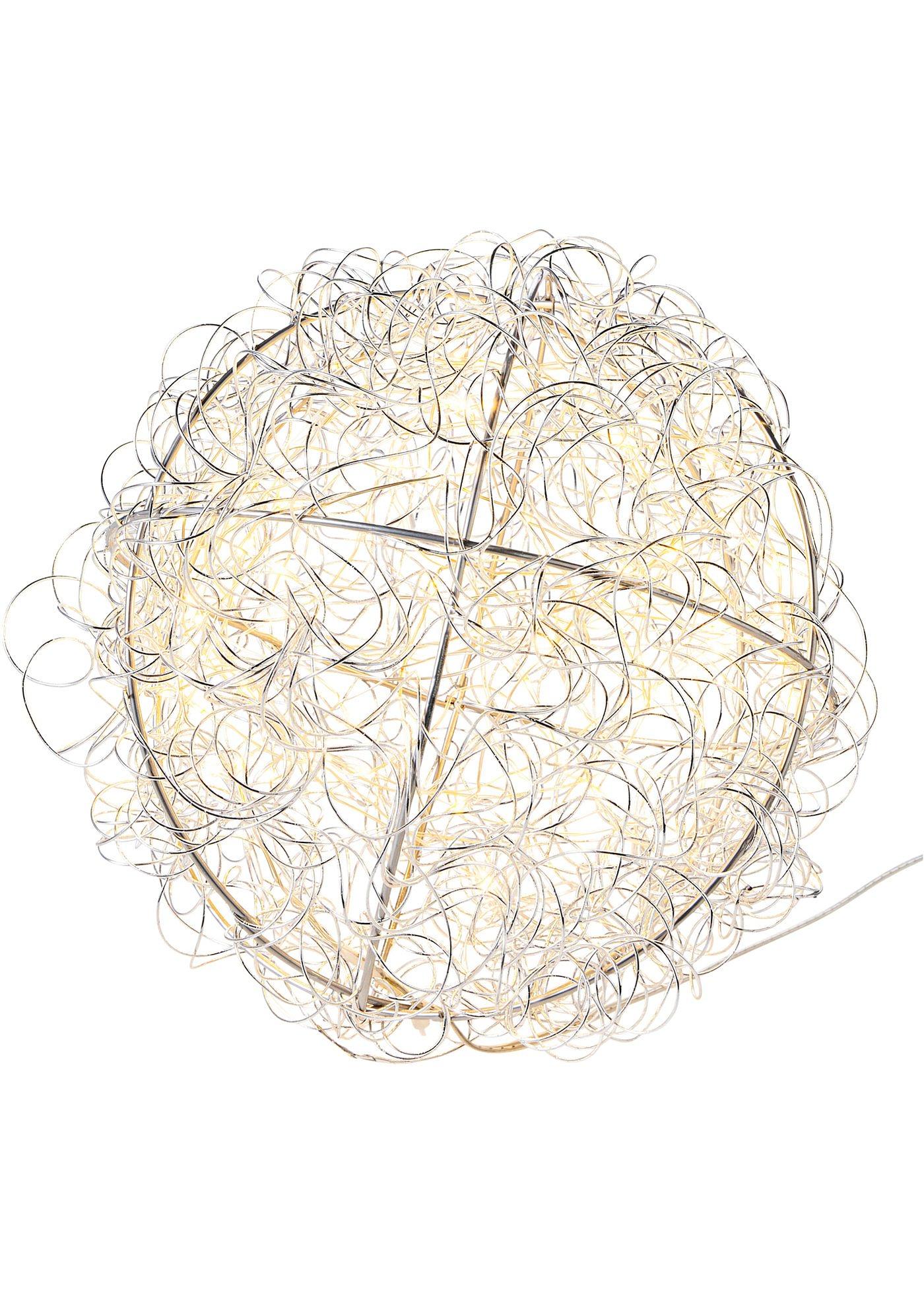 Objet déco LED boule en fil métallique