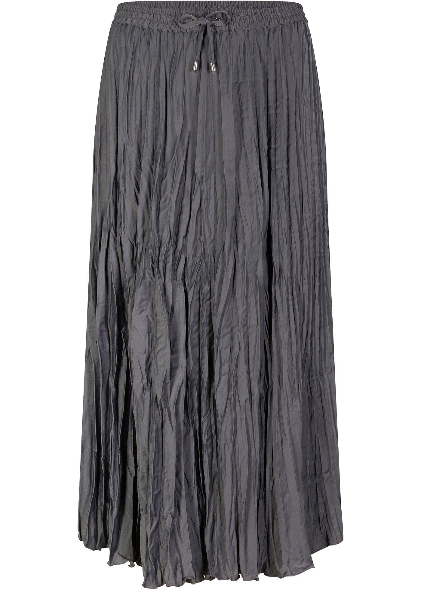 Jupe froissée en satin
