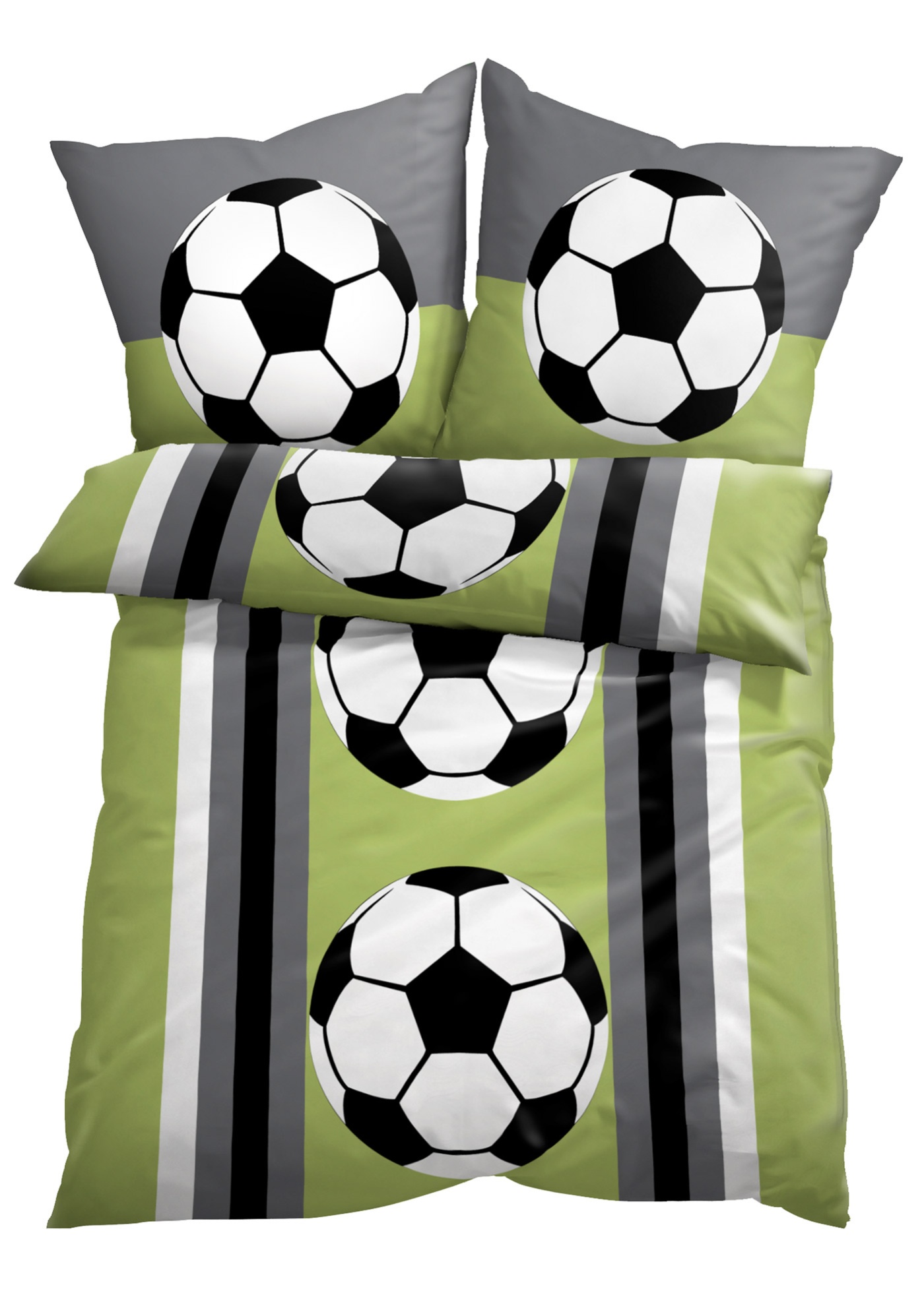 Parure de lit avec ballons de foot