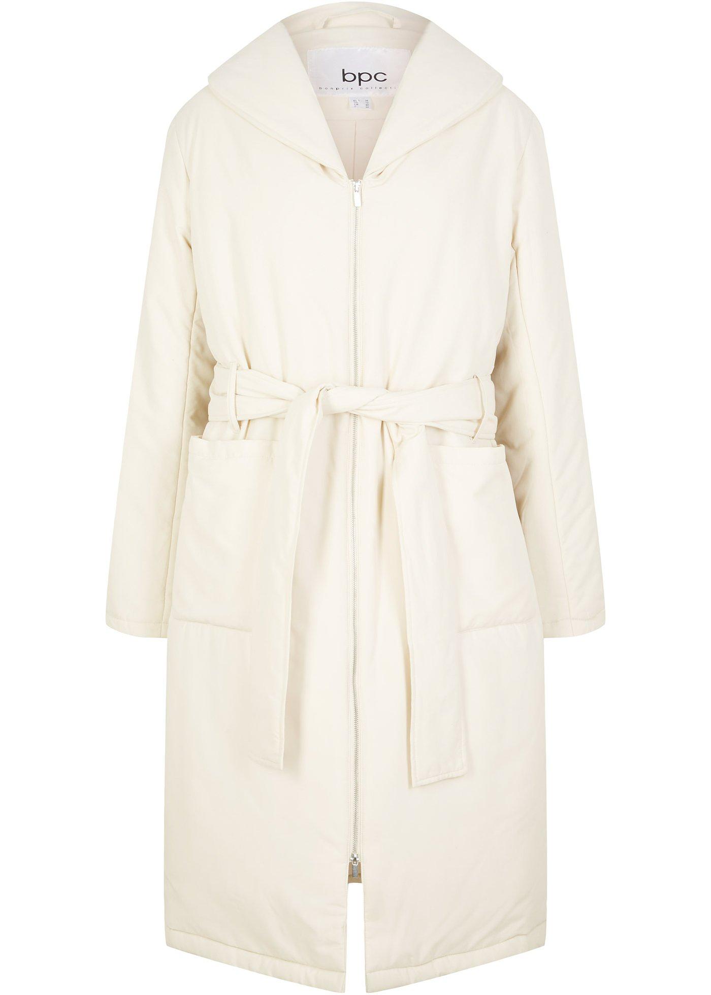 Manteau matelassé avec ceinture en polyester recyclé