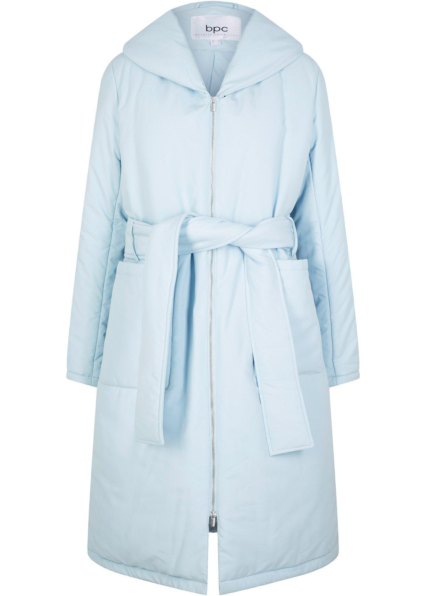 Manteau matelassé avec ceinture en polyester recyclé