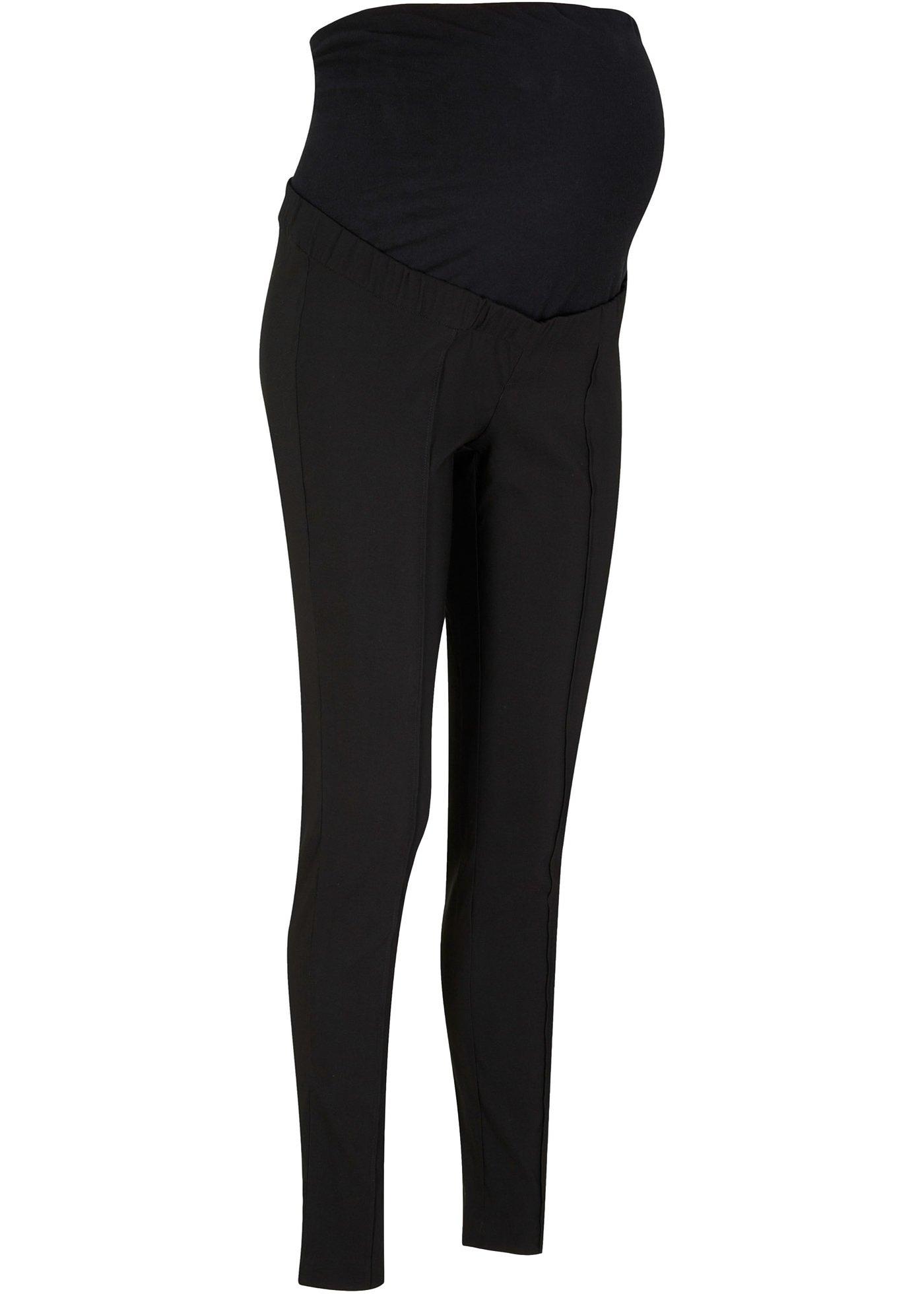 Pantalon extensible de grossesse avec passepoil
