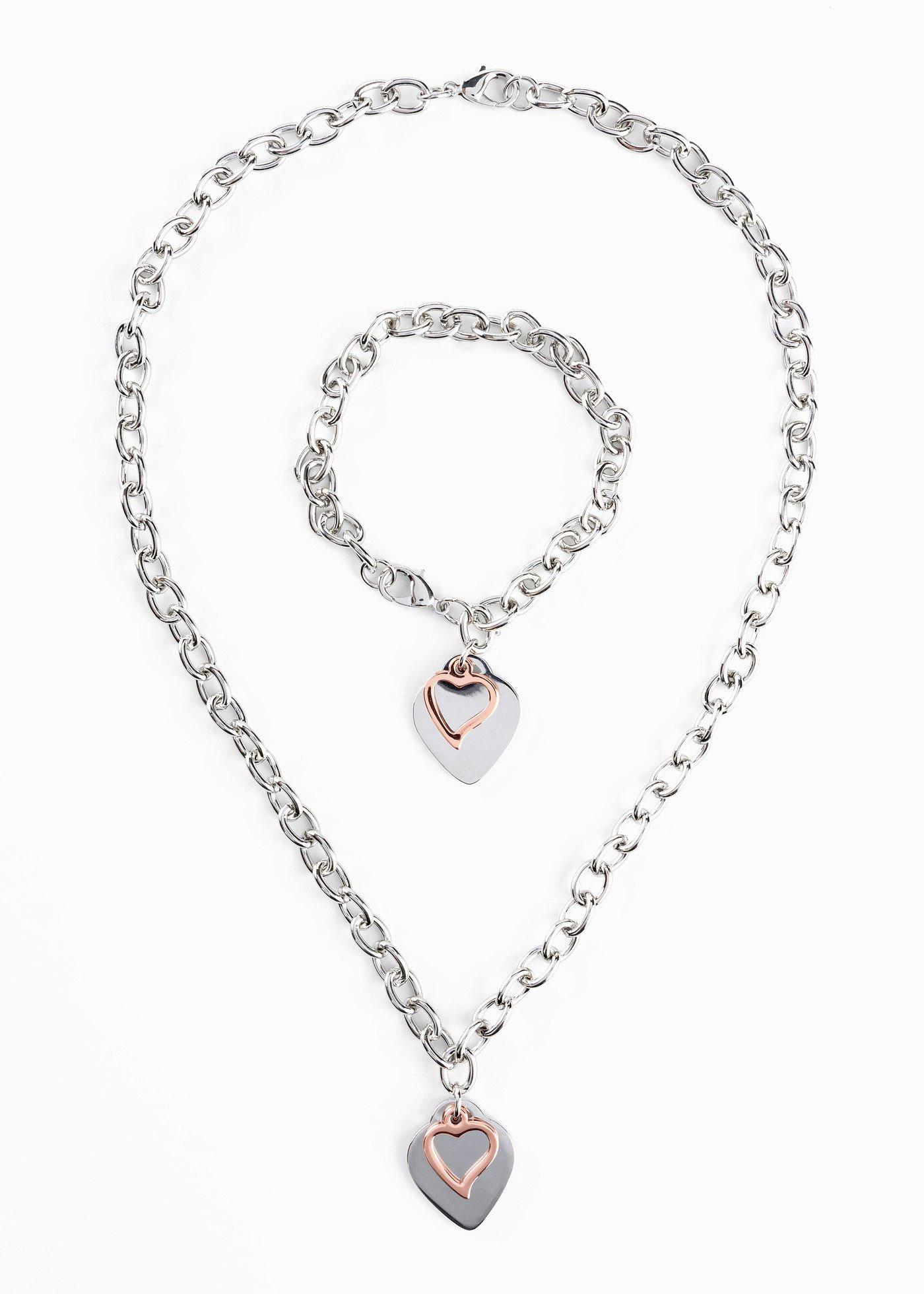 Collier et bracelet (parure 2 pces.)