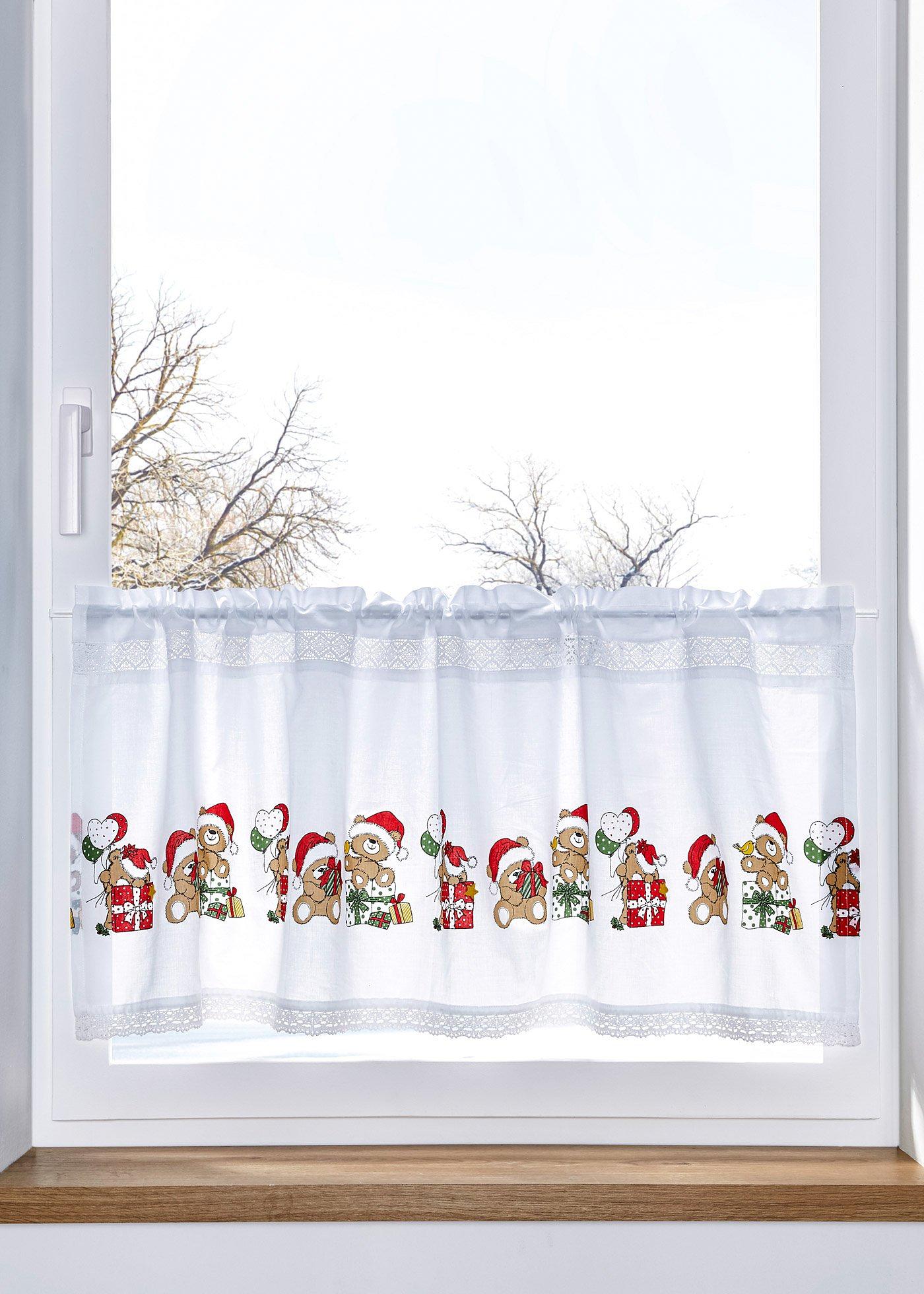 Brise-bise en coton bio avec imprimé ourson