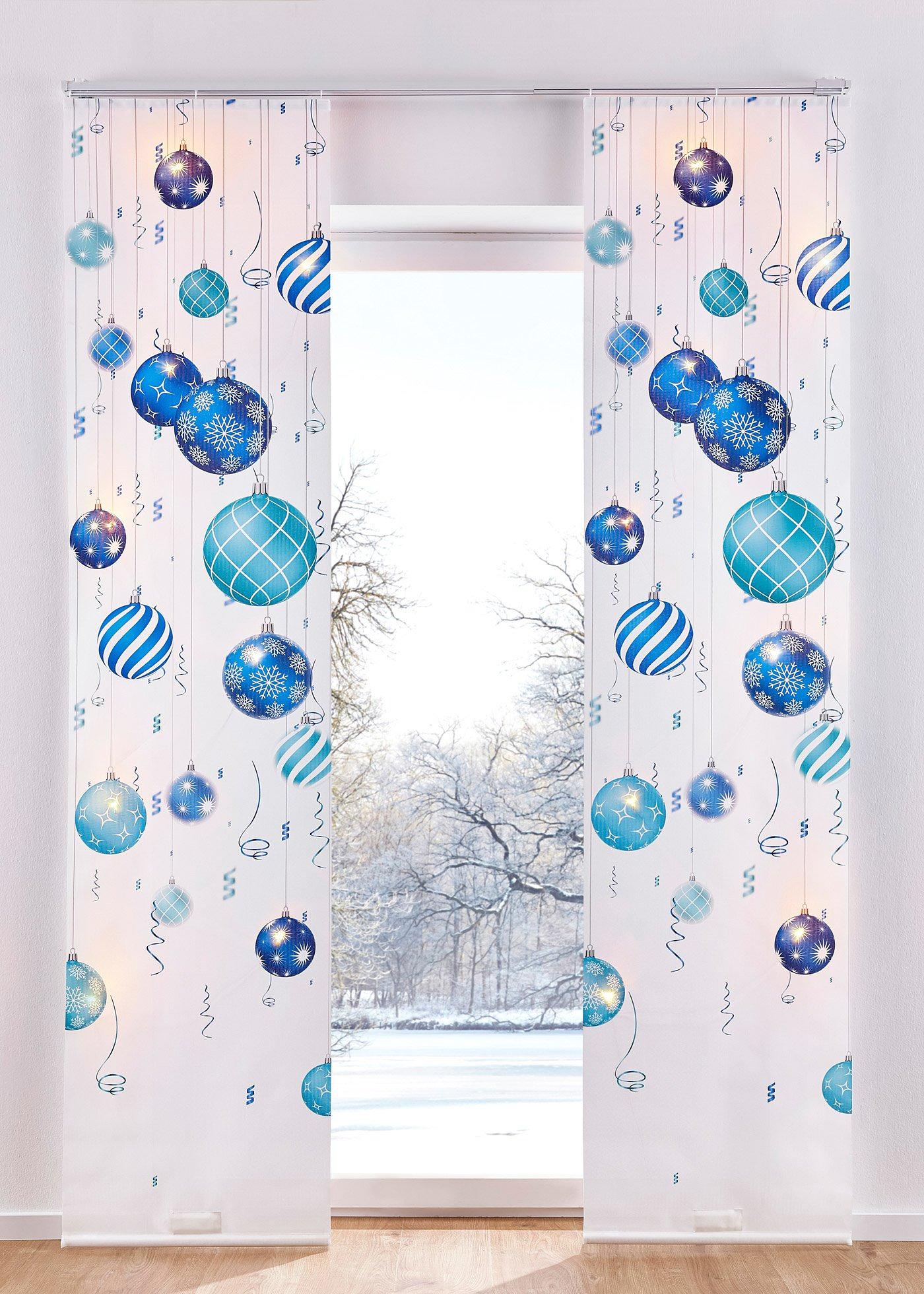 Panneau coulissant à LED avec imprimé numérique (1 pce.)