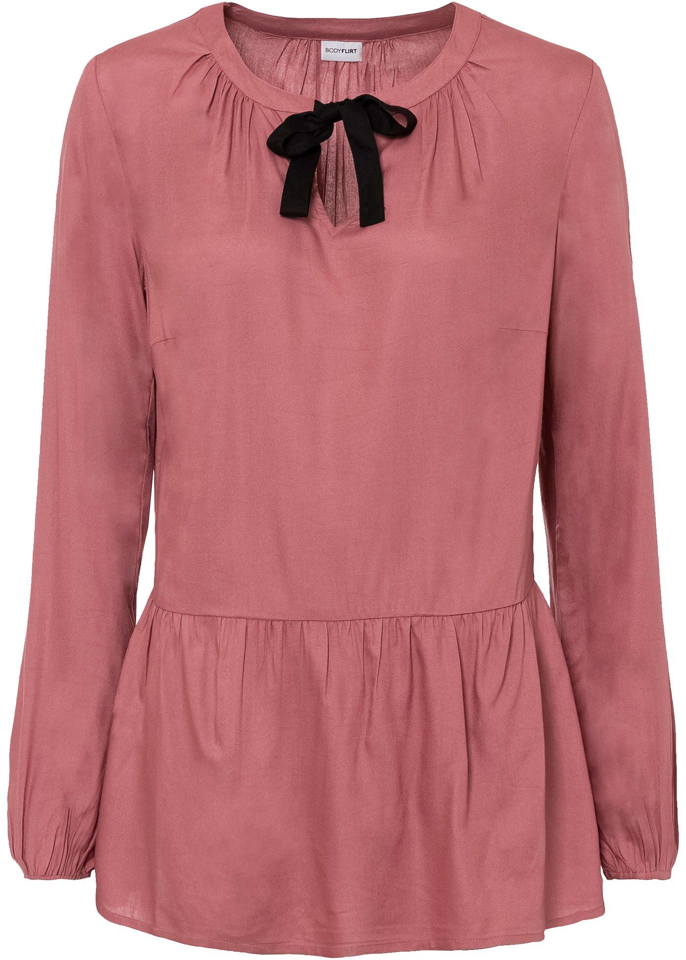 Blouse à volant avec nœud