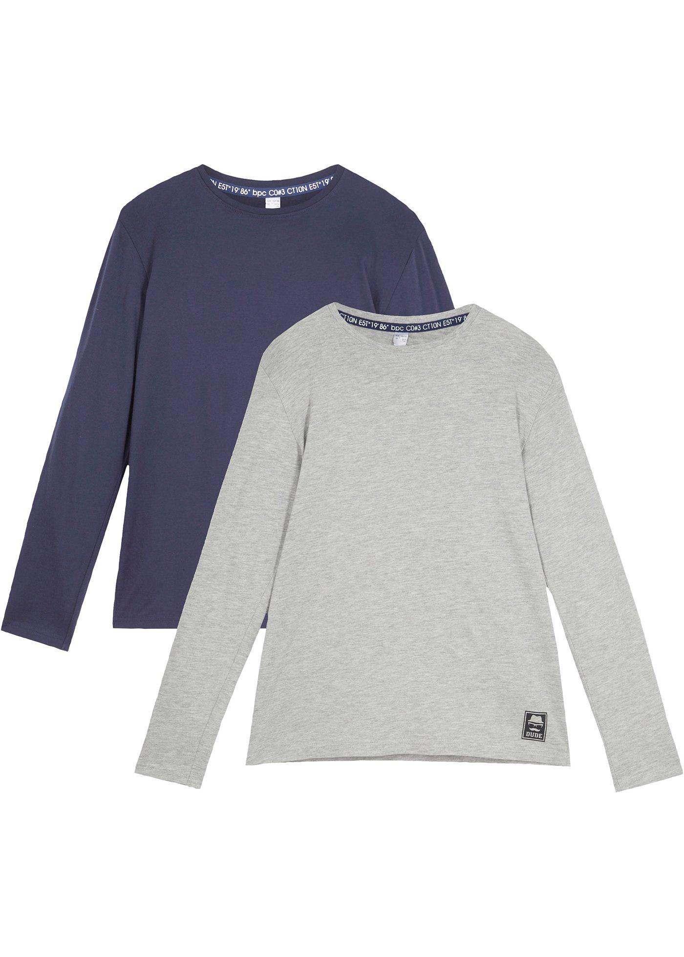 Lot de 2 T-shirts manches longues garçon