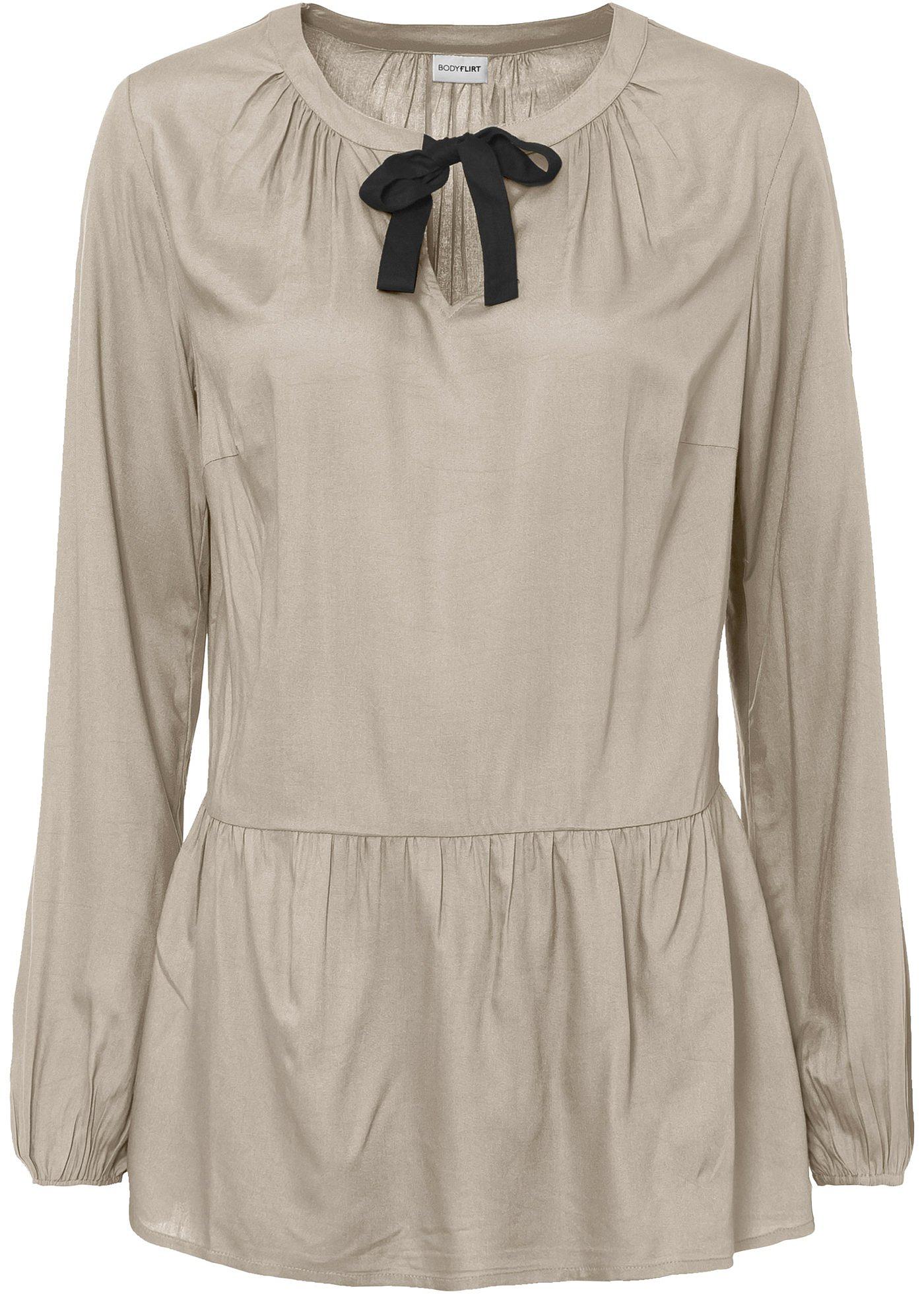 Blouse à volant avec nœud