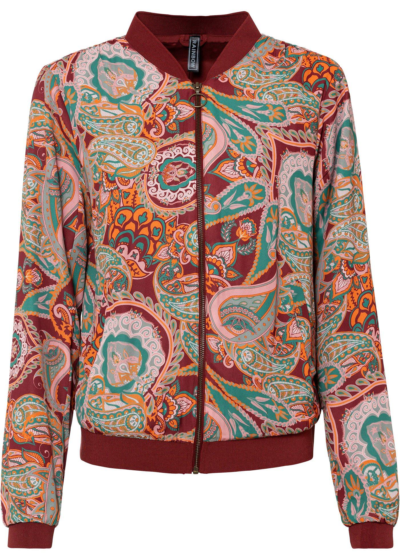 Blouson à imprimé paisley