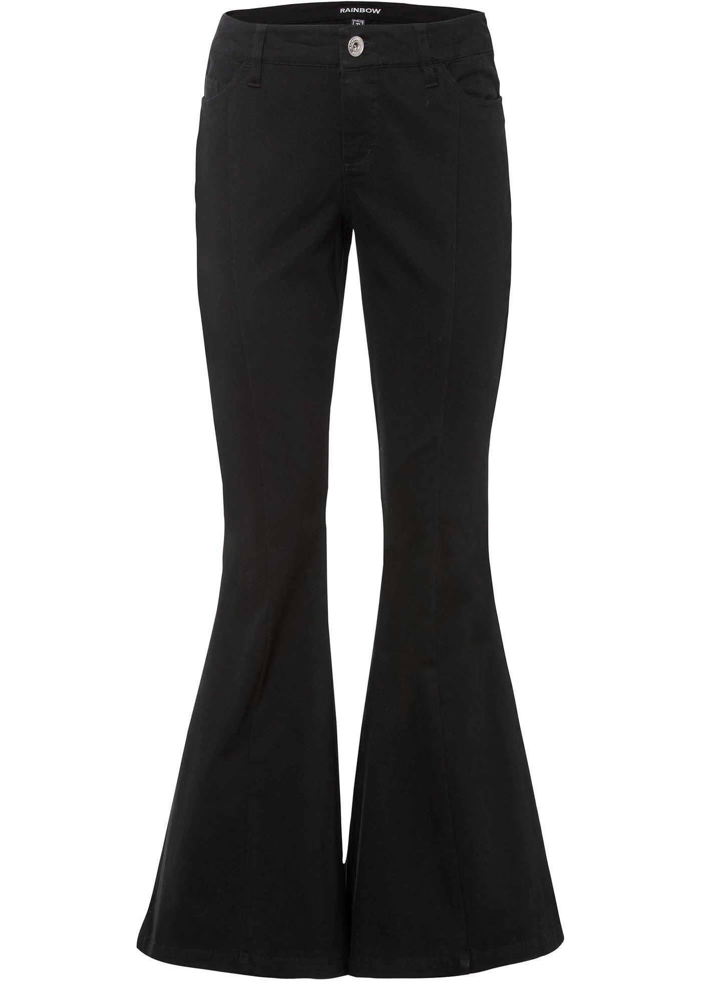 Pantalon évasé en twill