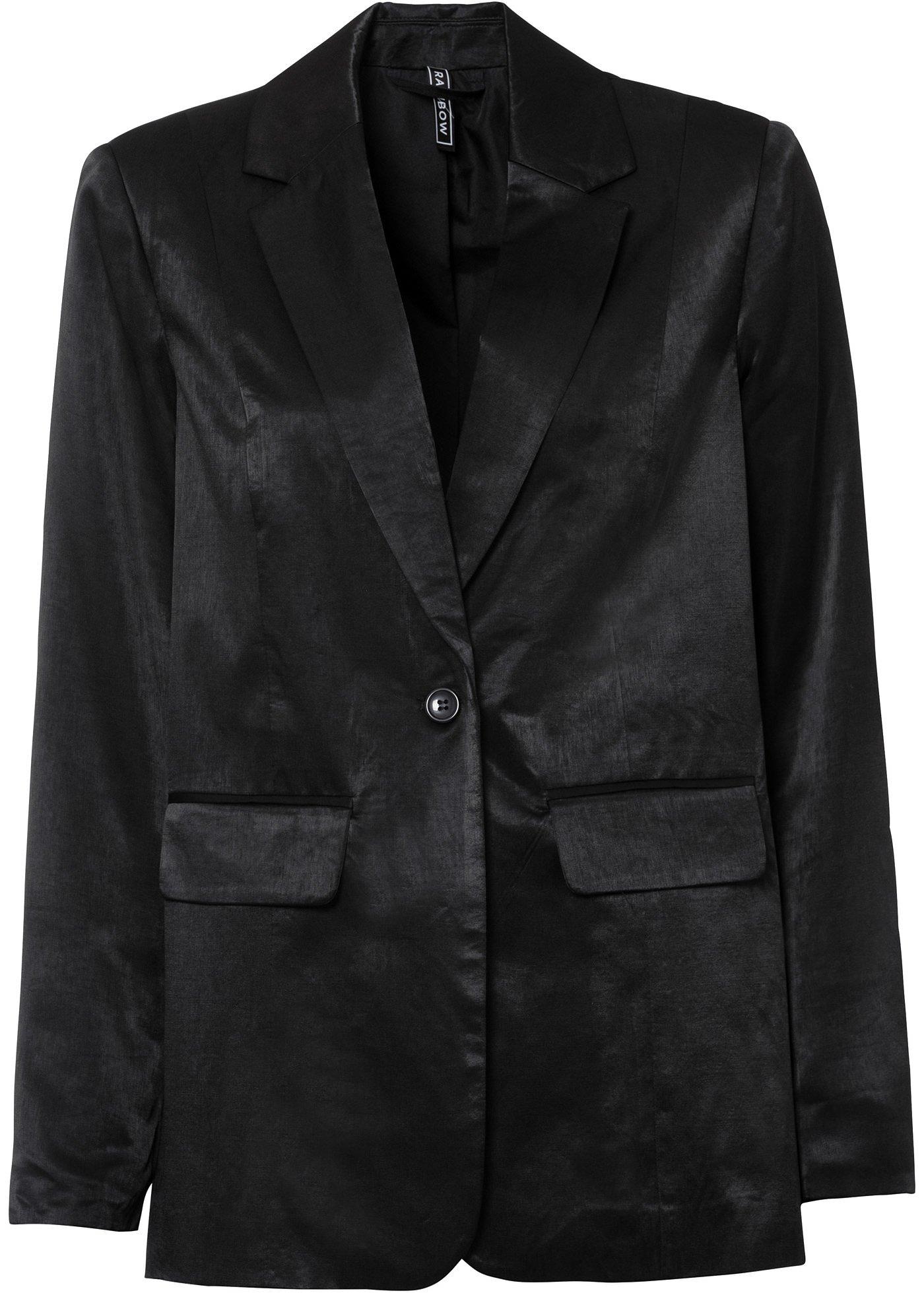 Blazer long en satin