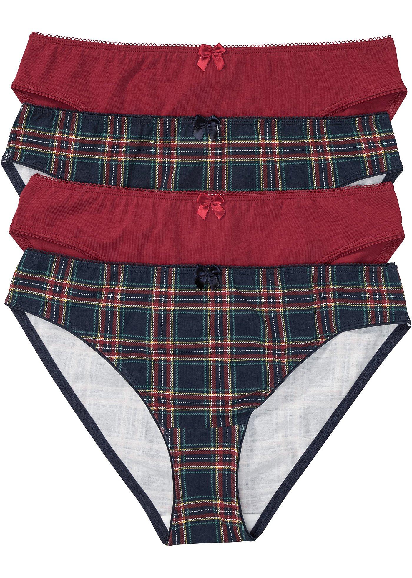 Lot de 4 slips avec coton