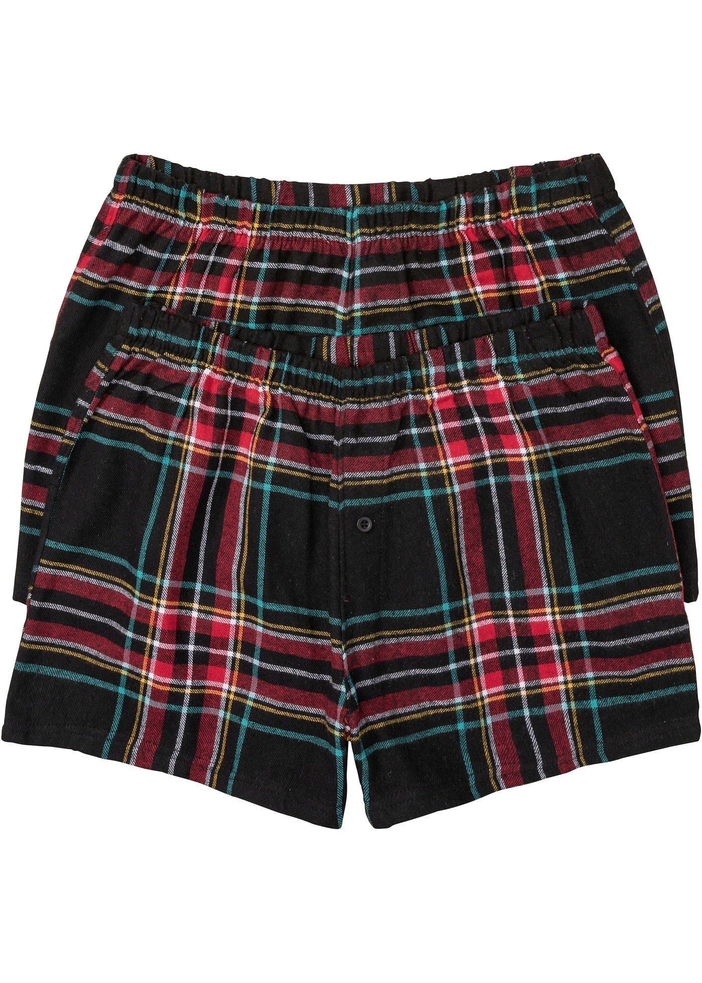 Lot de 2 caleçons en flanelle