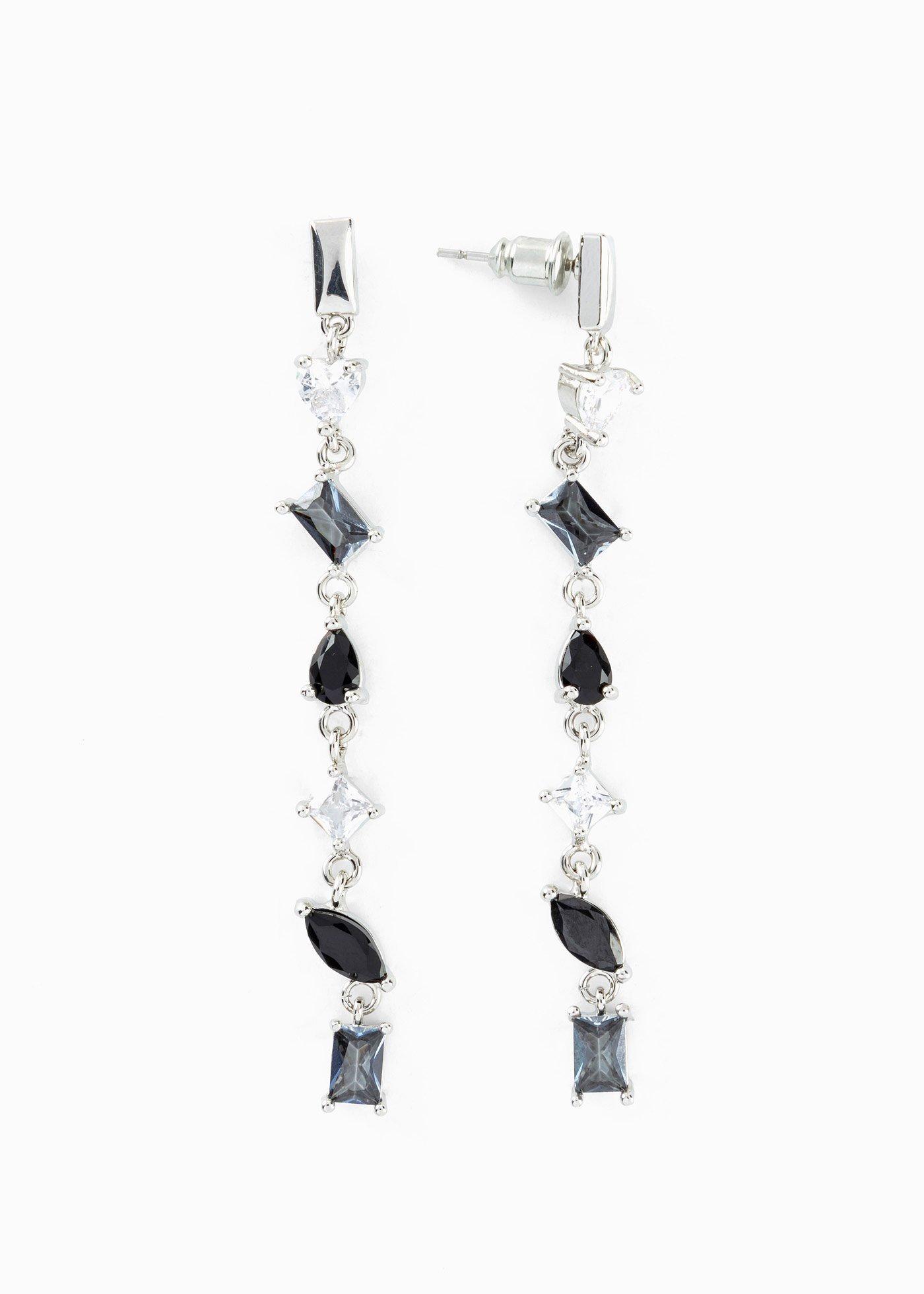 Clous d'oreilles ornés de cristaux