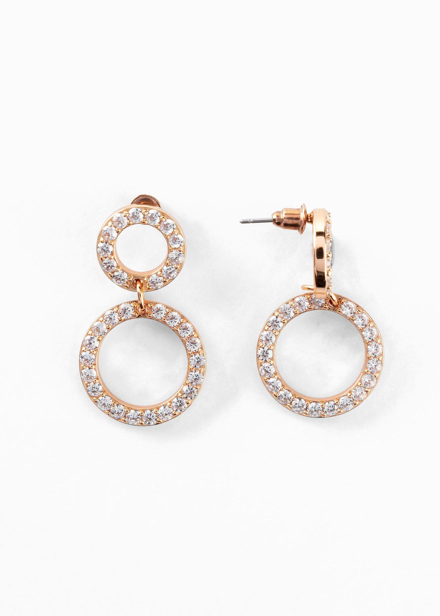 Clous d'oreilles ornés de pierres de zirconium