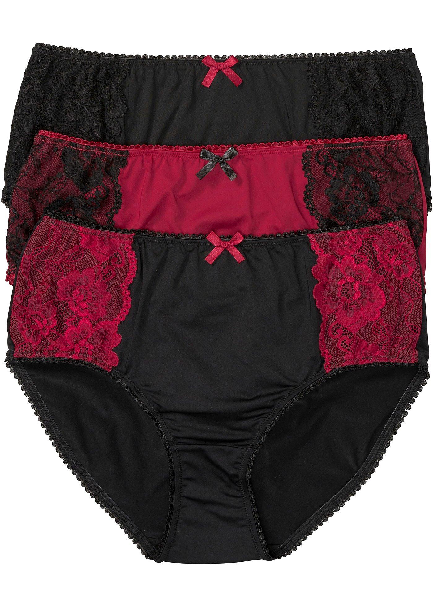 Lot de 3 maxi slips microfibre