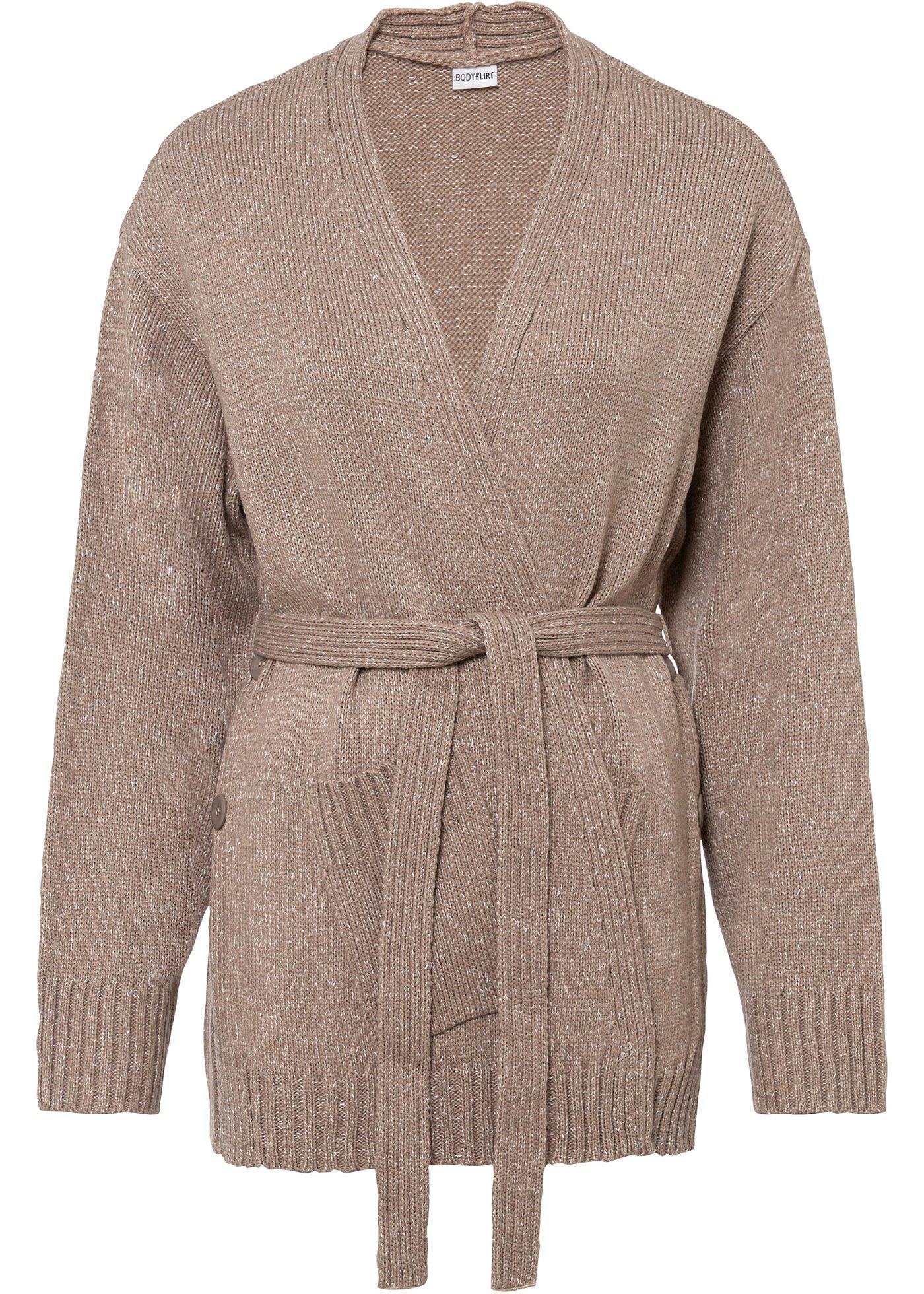 Gilet en maille avec fil brillant