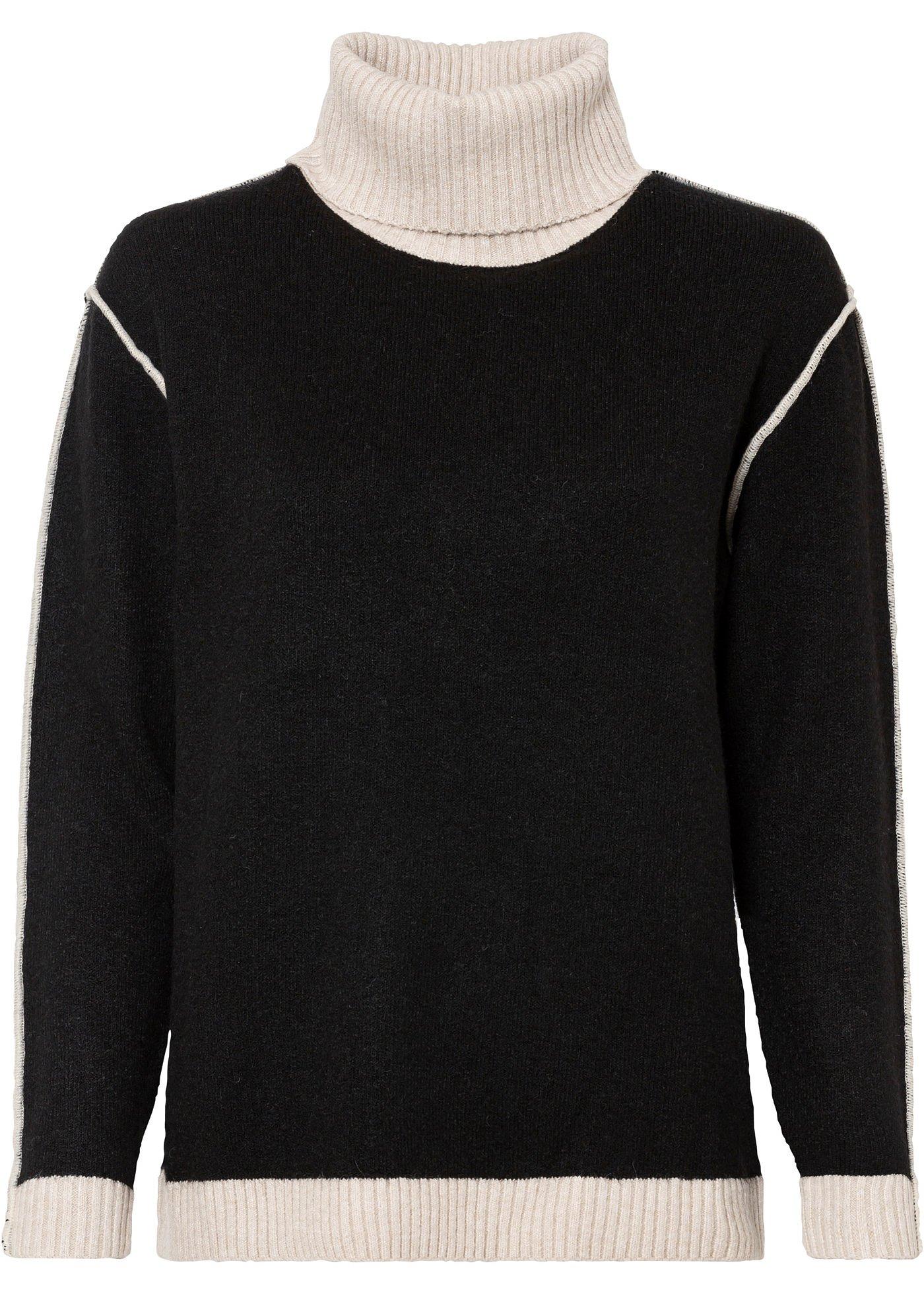 Pull en maille à col roulé