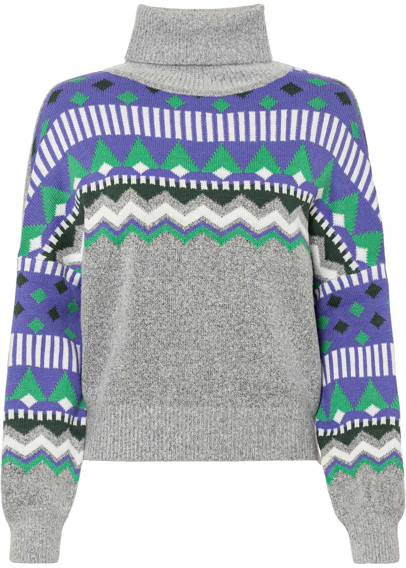 Pull en maille avec motif norvégien