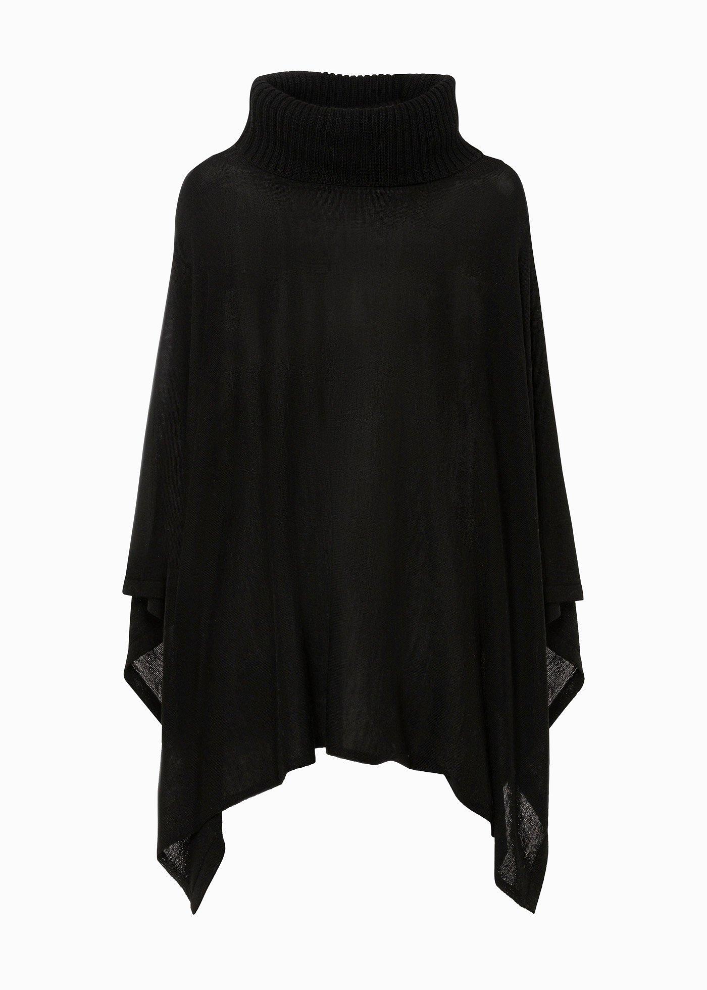 Poncho en laine mérinos