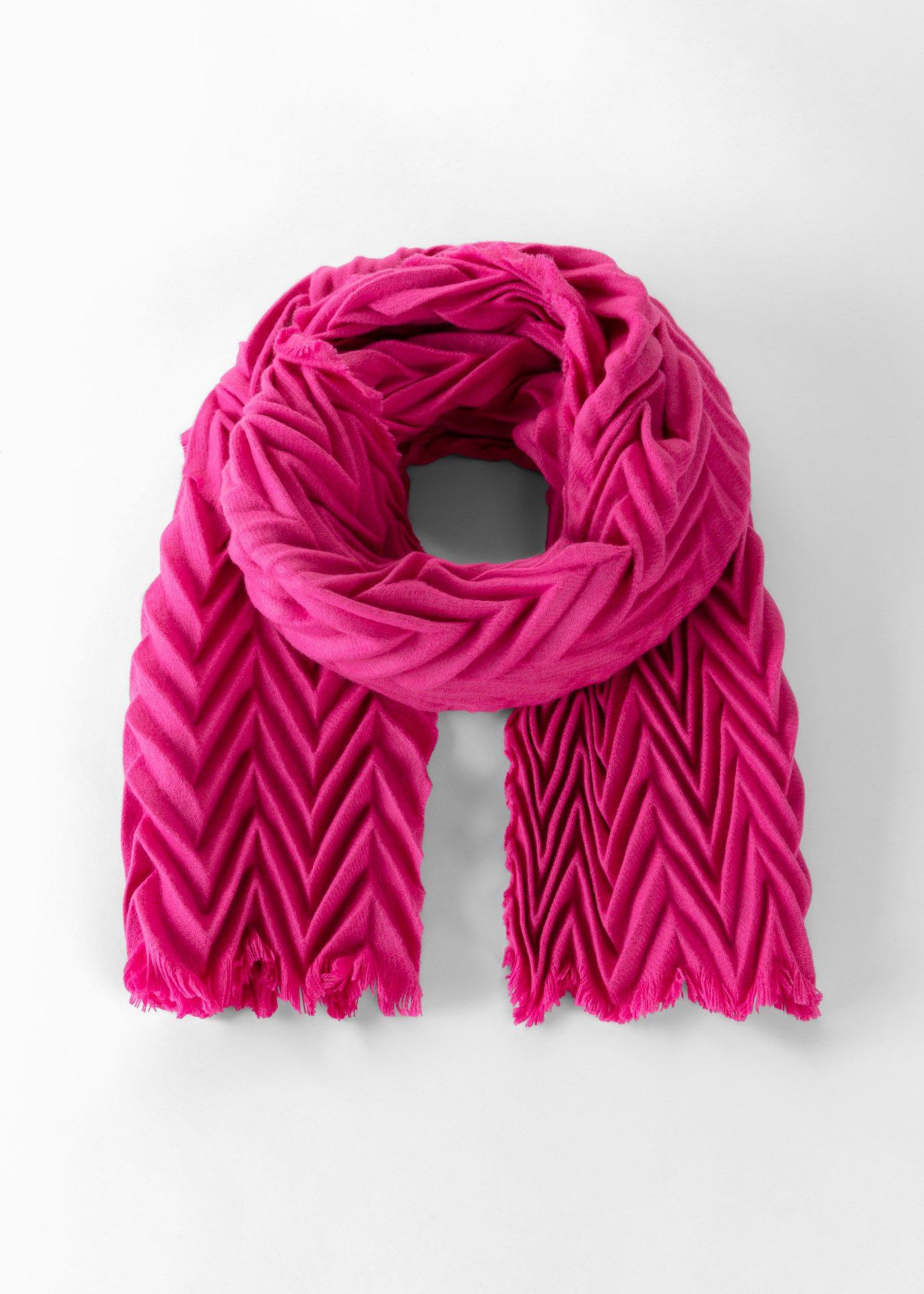 Écharpe plissée
