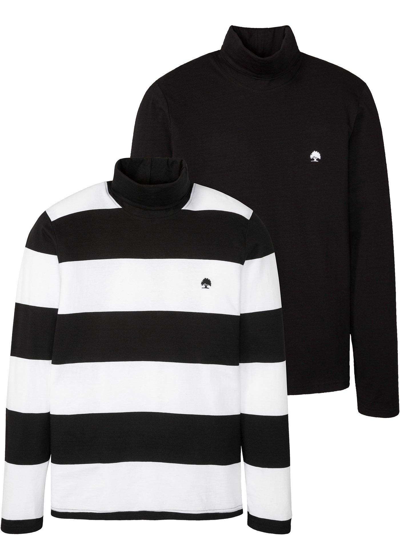 Lot de 2 T-shirts manches longues à col roulé