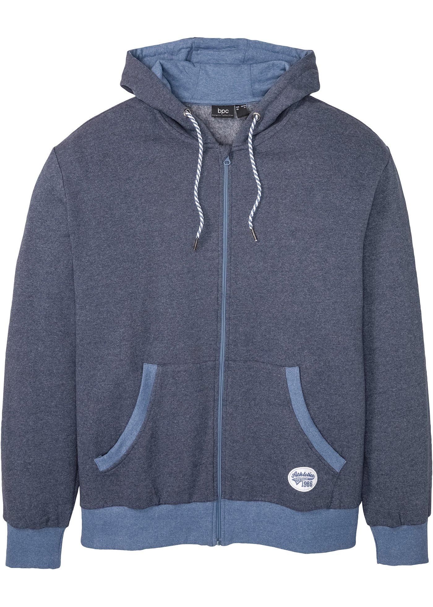 Gilet sweat à capuche avec détails contrastants