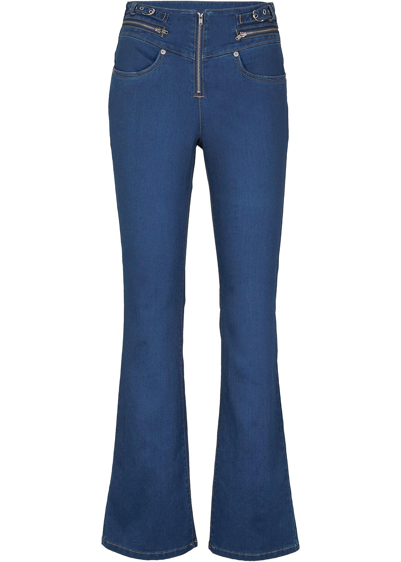 Jean super stretch Bootcut Fit, taille haute