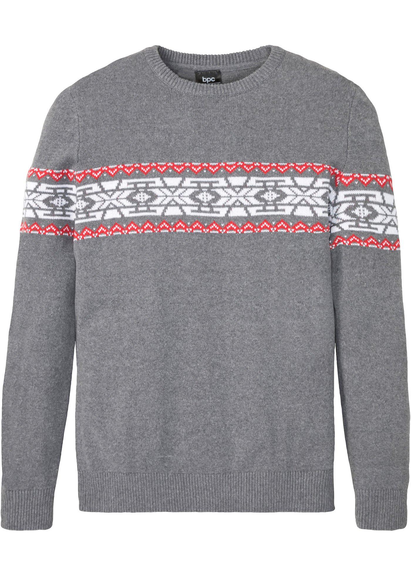 Pull norvégien en matières recyclées coupe confort