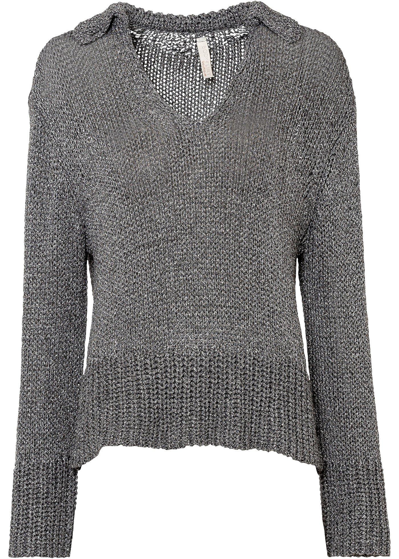Pull en maille avec col