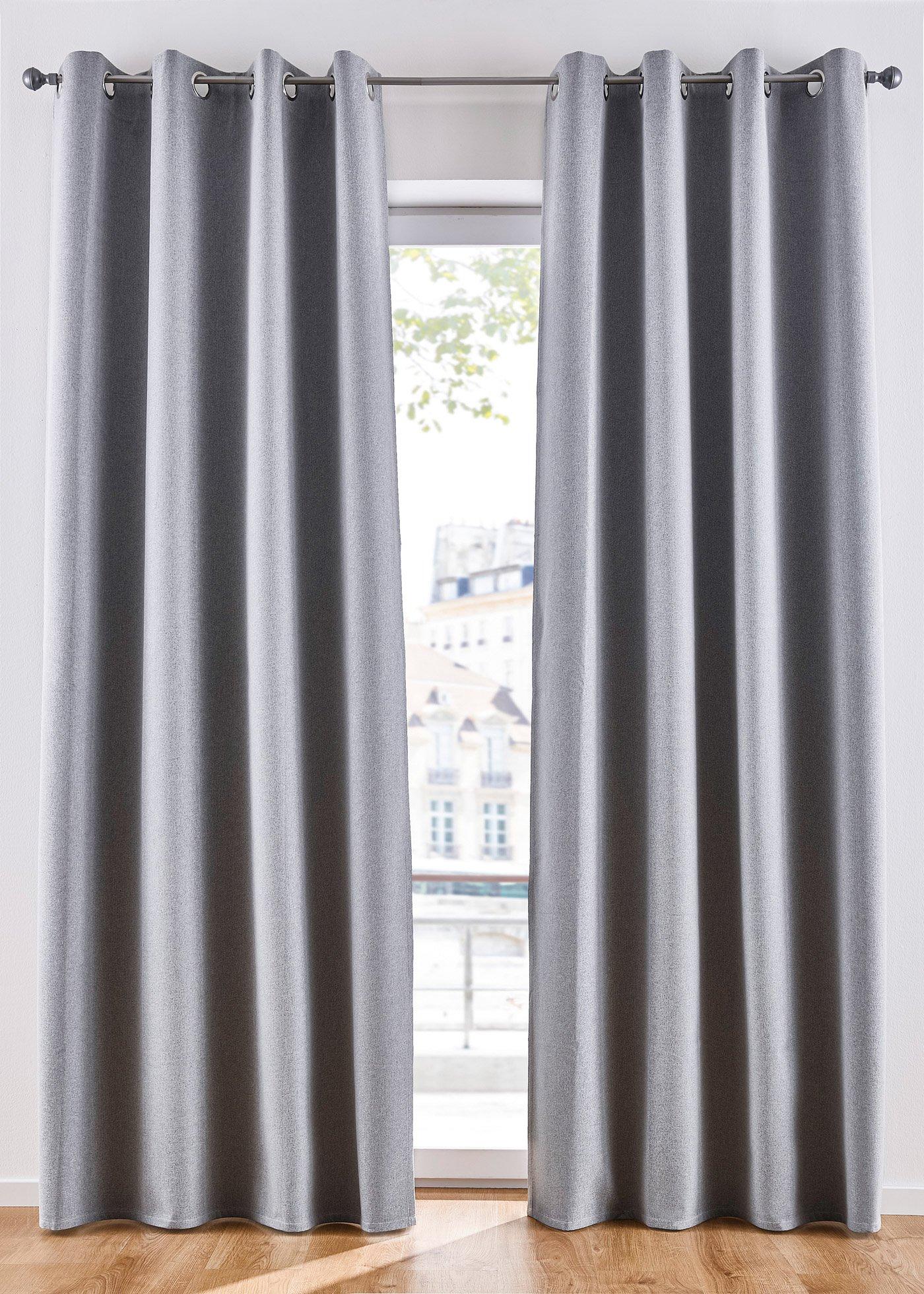 Panneau occultant avec structure chinée (1 pce.)