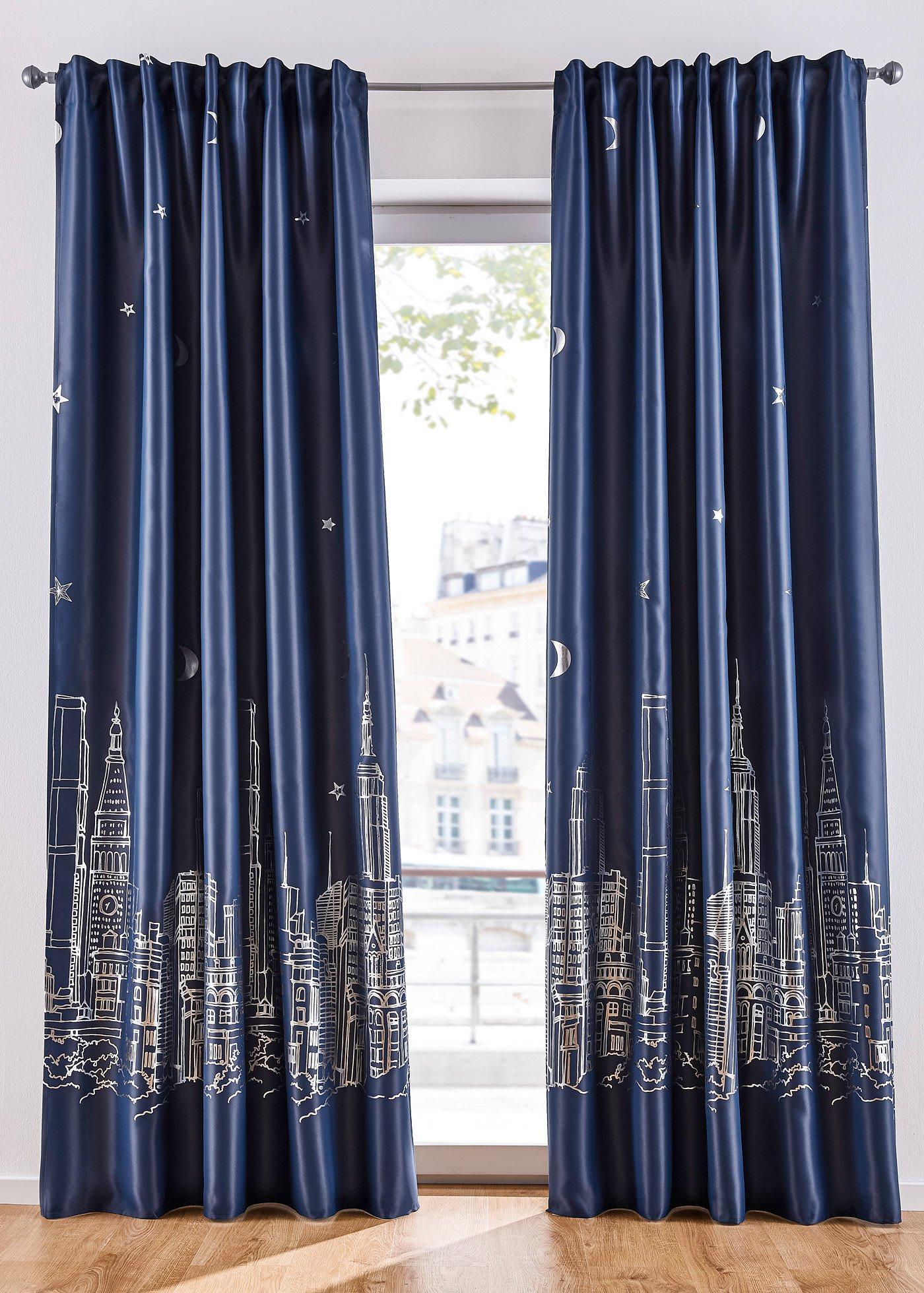 Panneau occultant avec imprimé en feuille métallisée (1 pce.)