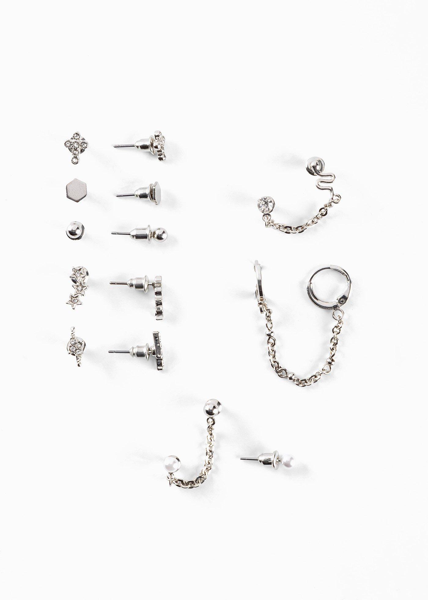 Boucles d'oreilles (Ens. 14 pces.)